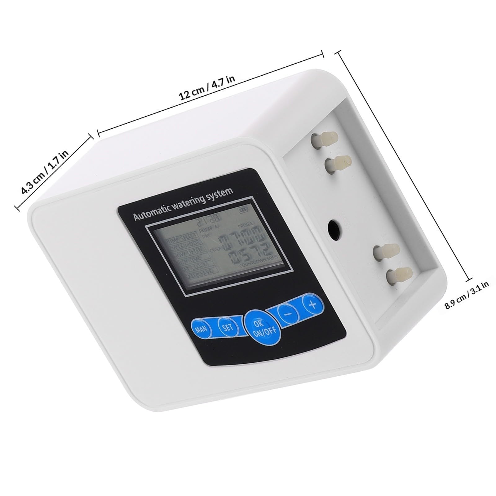Timer Irrigazione Giardino Doppia Pompa Pi67 per Fiori, Display Digitale