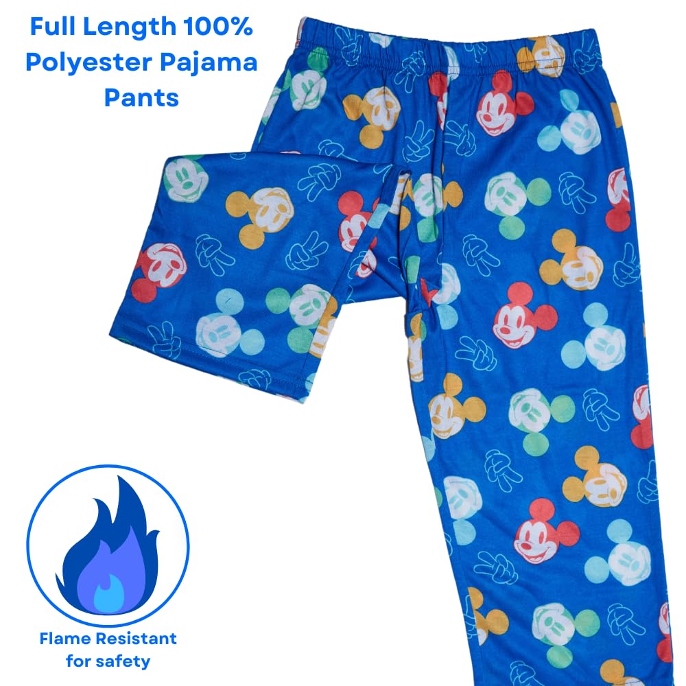 Disney Mickey Mouse - Set di 2 pigiama da bambino, 2T, 3T o 4T, multicolore, 4 Años, multicolore, 4 anni
