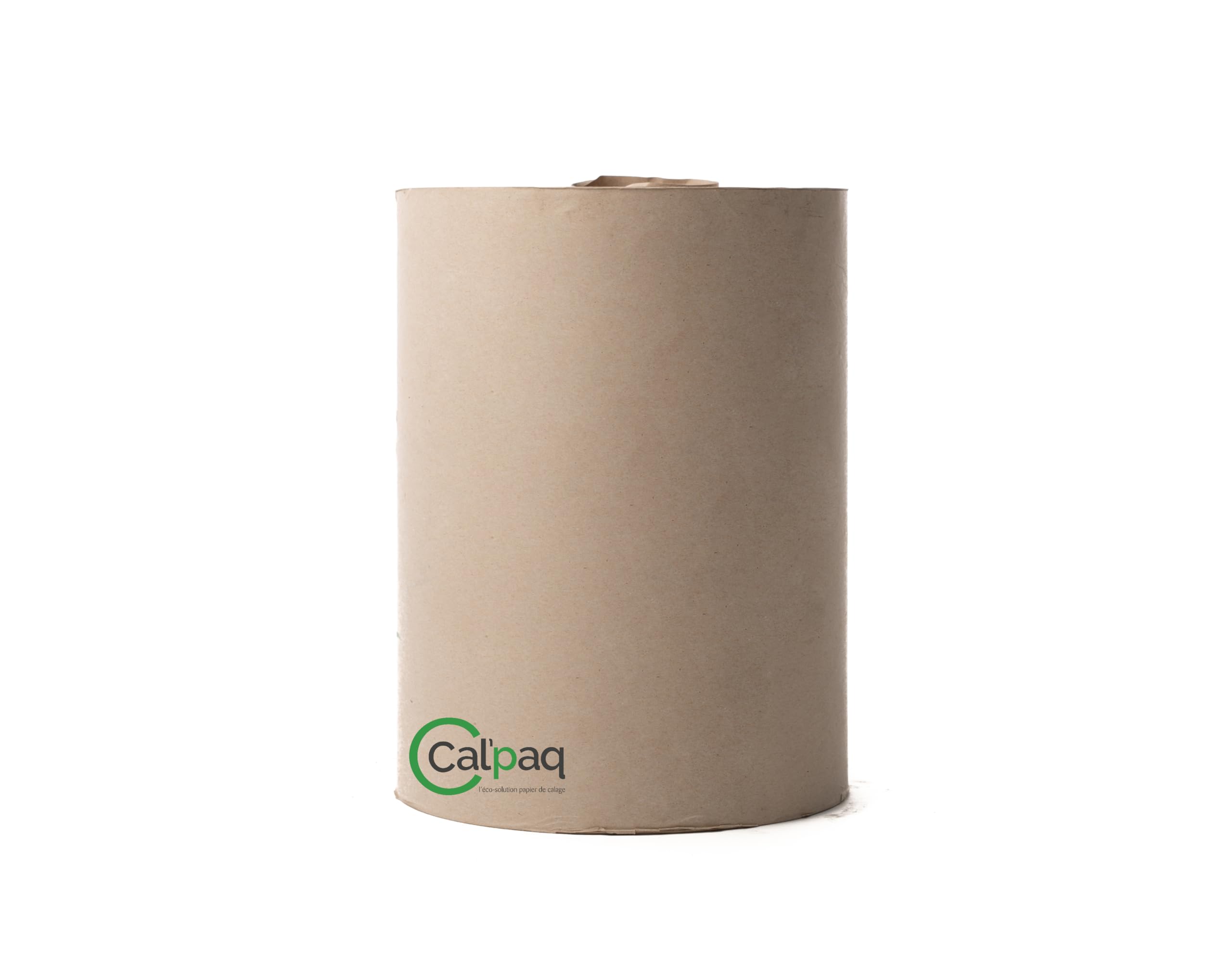 Cal'paq - Rouleau de papier Kraft brun froissé à dévidage central, pour bourrage et calage. 30 cm x 400 mètres. Livré avec son distributeur individuel en carton.