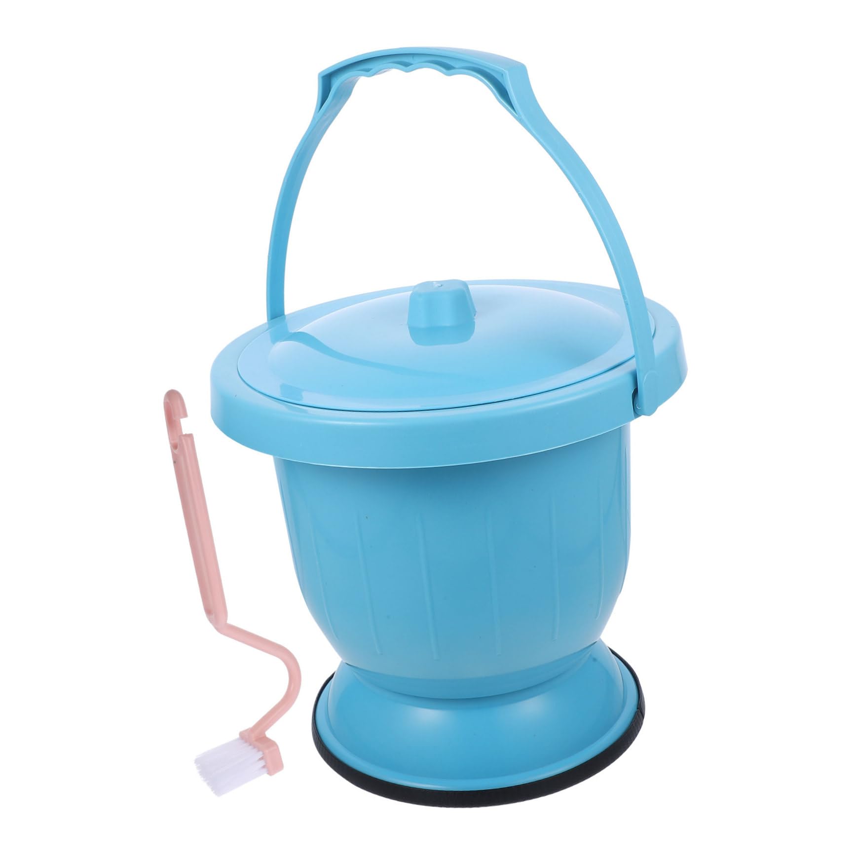 Vasino Portatile in Plastica con Coperchio per Adulti e Secchio Urinatoio Domestico Robusto e Leggero Facile da Trasportare e Pulire per Anziani e Impiego Quotidiano