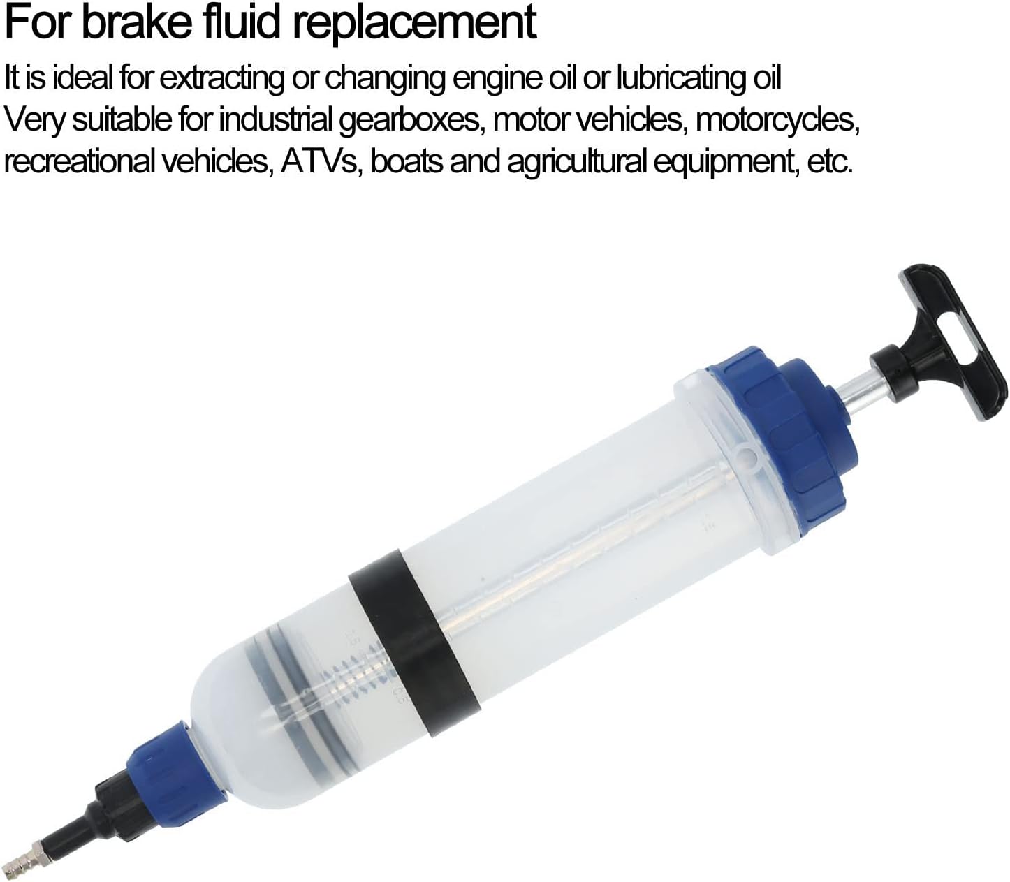 Car Brake Fluid Extractor, Pneumatic Manual Oil Transfer Pump, Brake System Bleeding Tool with High - Viscosity Fluid Compatibility for Auto Repair and Motorcycle Maintenance