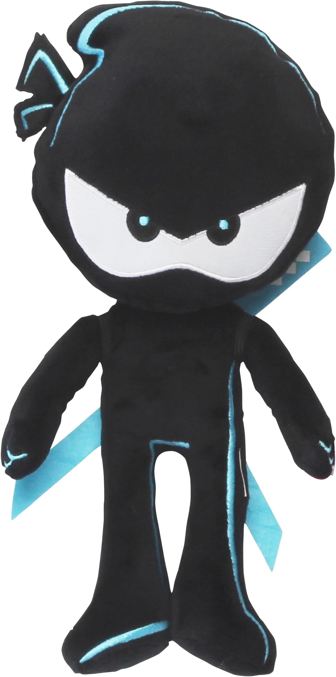 blip toys 61177 12 Inch Bryton Plush with Removable Weapons Official Ninja Kidz TV Merchandise, Black