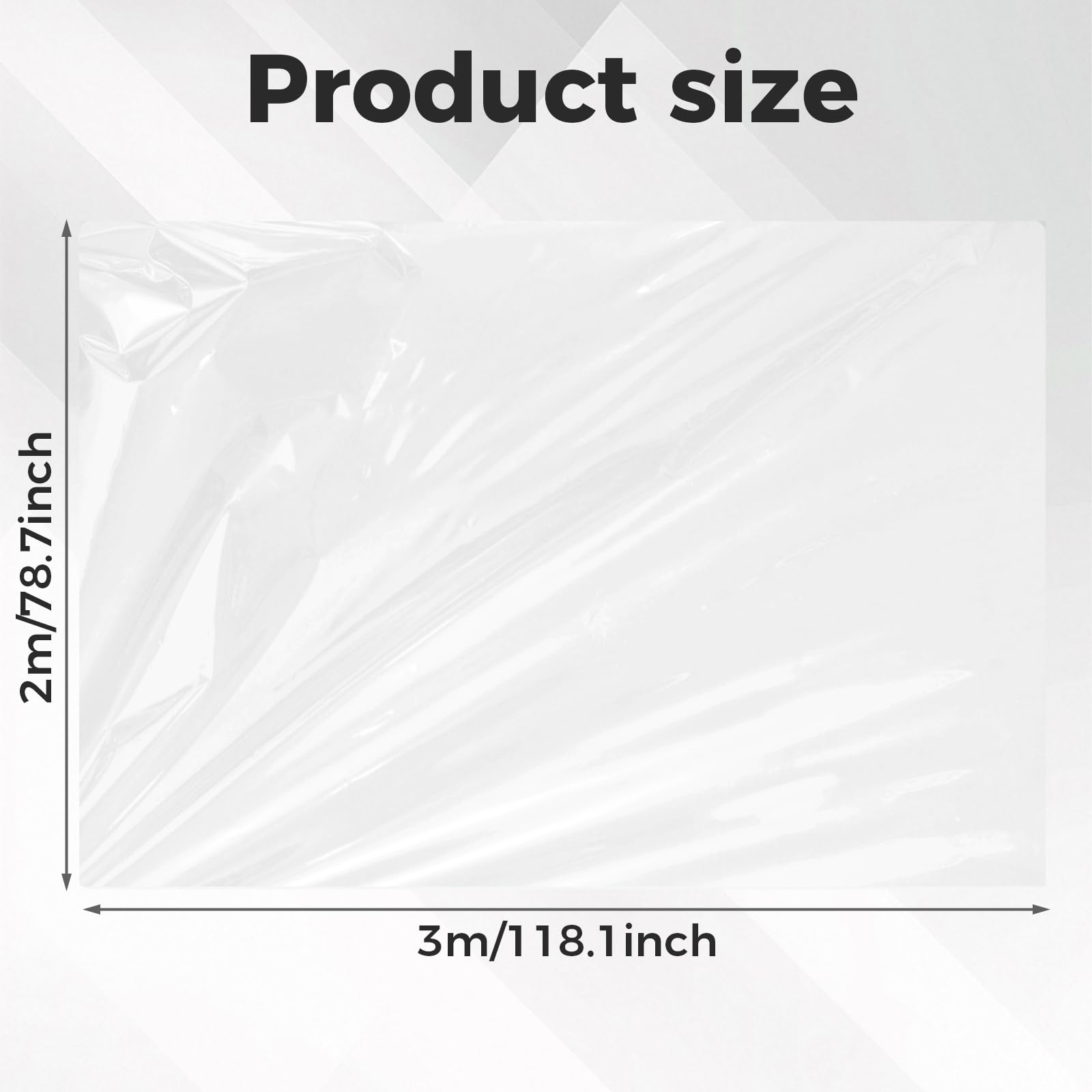 Film de serre en polyéthylène 2 x 3 m transparent indéchirable VOSSOT