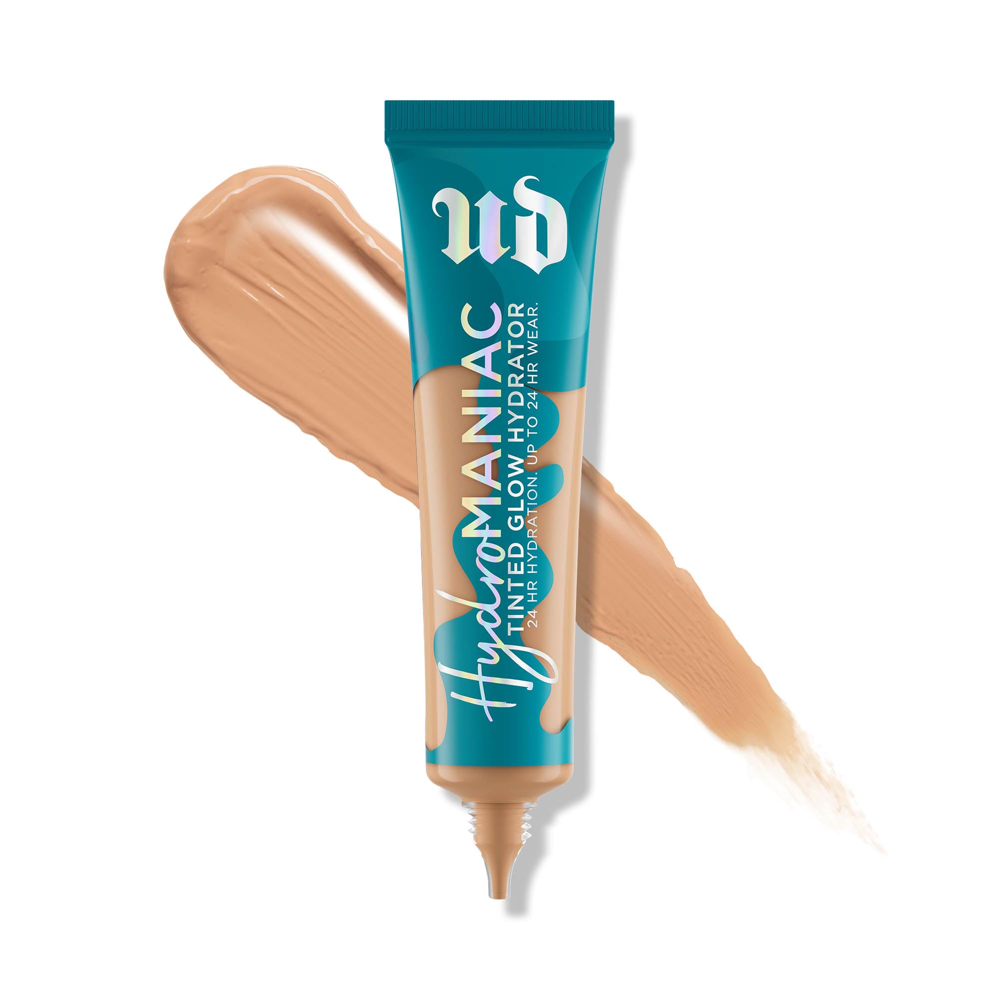 Urban Decay Hydromaniac Dewy Foundation, Hydrating Tinted Moisturizer for Dry Skin, Buildable Medium Coverage, with Kombucha Filtrate & Marula Oil, Non-comedogenic, Vegan, Cruelty-free - 1.1 fl oz
