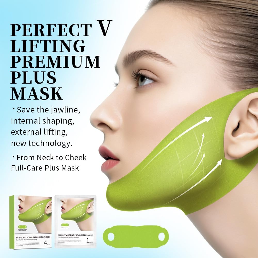 Mascarilla reafirmante y efecto lifting en forma de V con niacinamida.