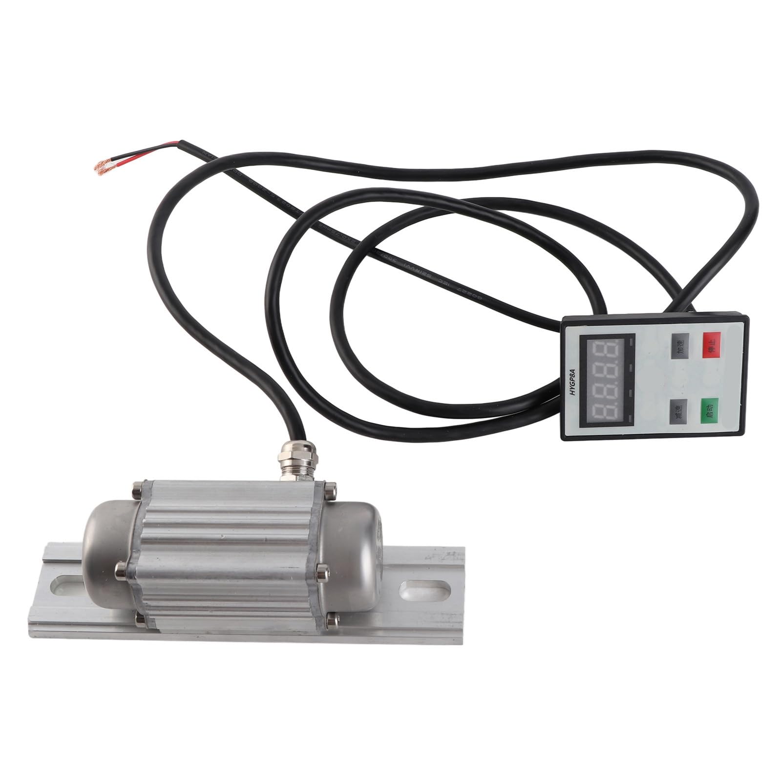 Motore Vibratore per Calcestruzzo, Motore Vibrante Senza Spazzole DC 12V in Lega di Alluminio 7500 Giri/min Display Digitale Regolabile IP65 per Costruzione Schermo Alimentatore Tavolo (10W)