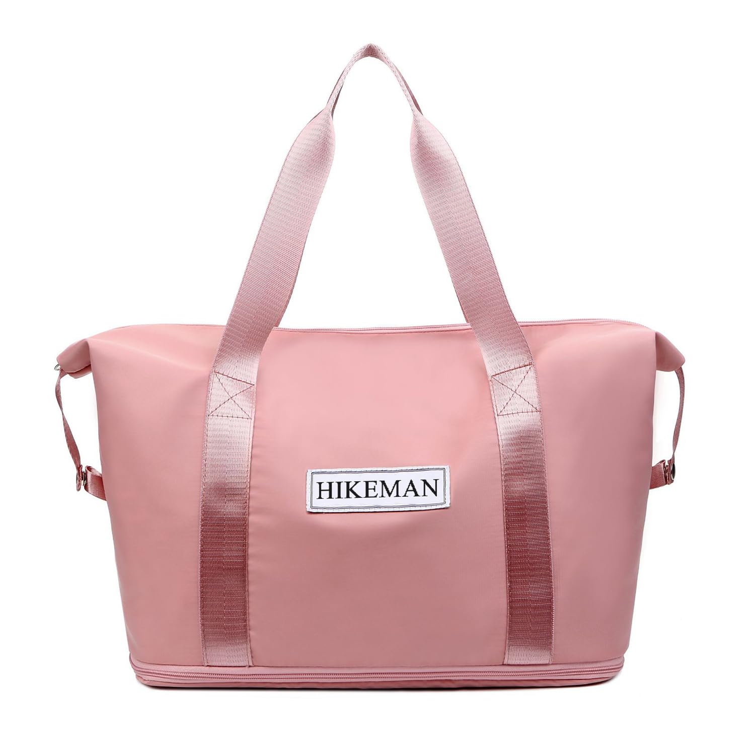 HIKEMANTravel Duffel Bag - Large Capacity Travel bag Overnight Bag for Women (Pink)