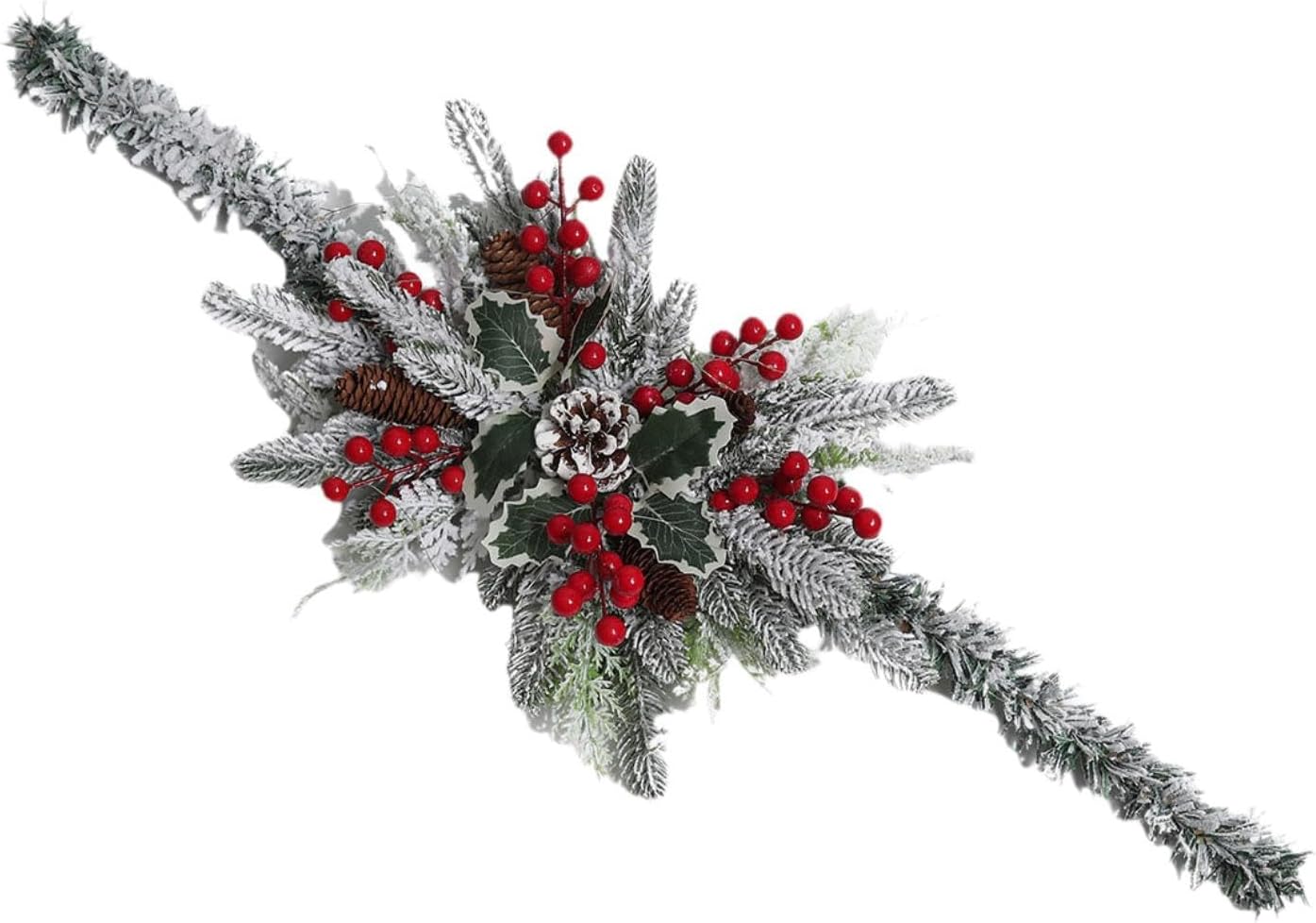 Christmas Mailbox Swag Decoration Christmas Wreath,Gifts Decoration Easy Use,Artificial Wreath Garland for Window Home, Pine