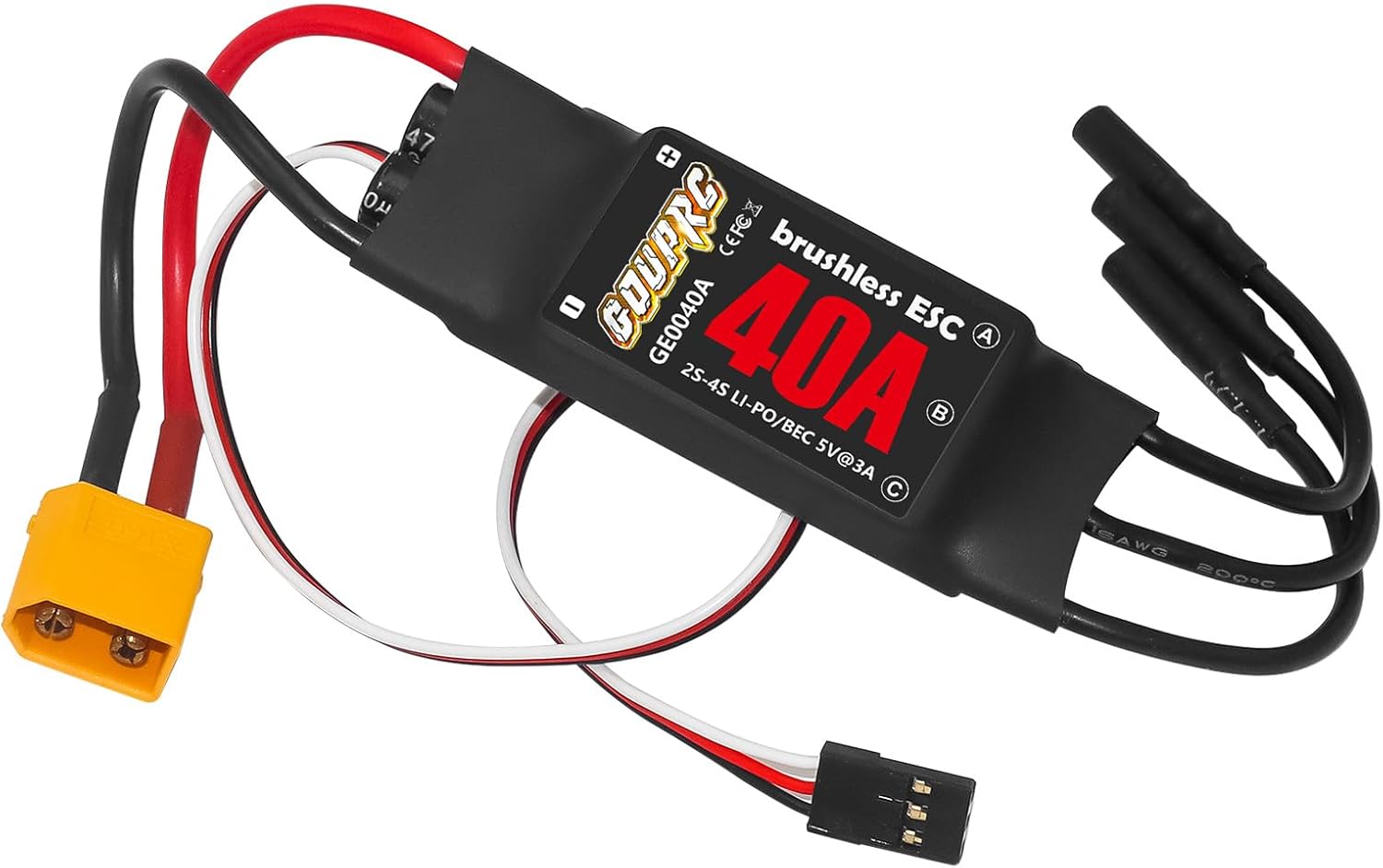 Amazon.com: GOUPRC 40A Brushless ESC 2-3S Speed Controller with 5V/3A ...