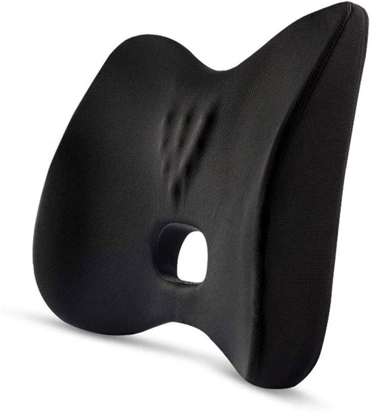 JSEIAJB Lumbar Pillow Car Lumbar Car Cushion Padded Backrest Memory Foam Breathable(C)