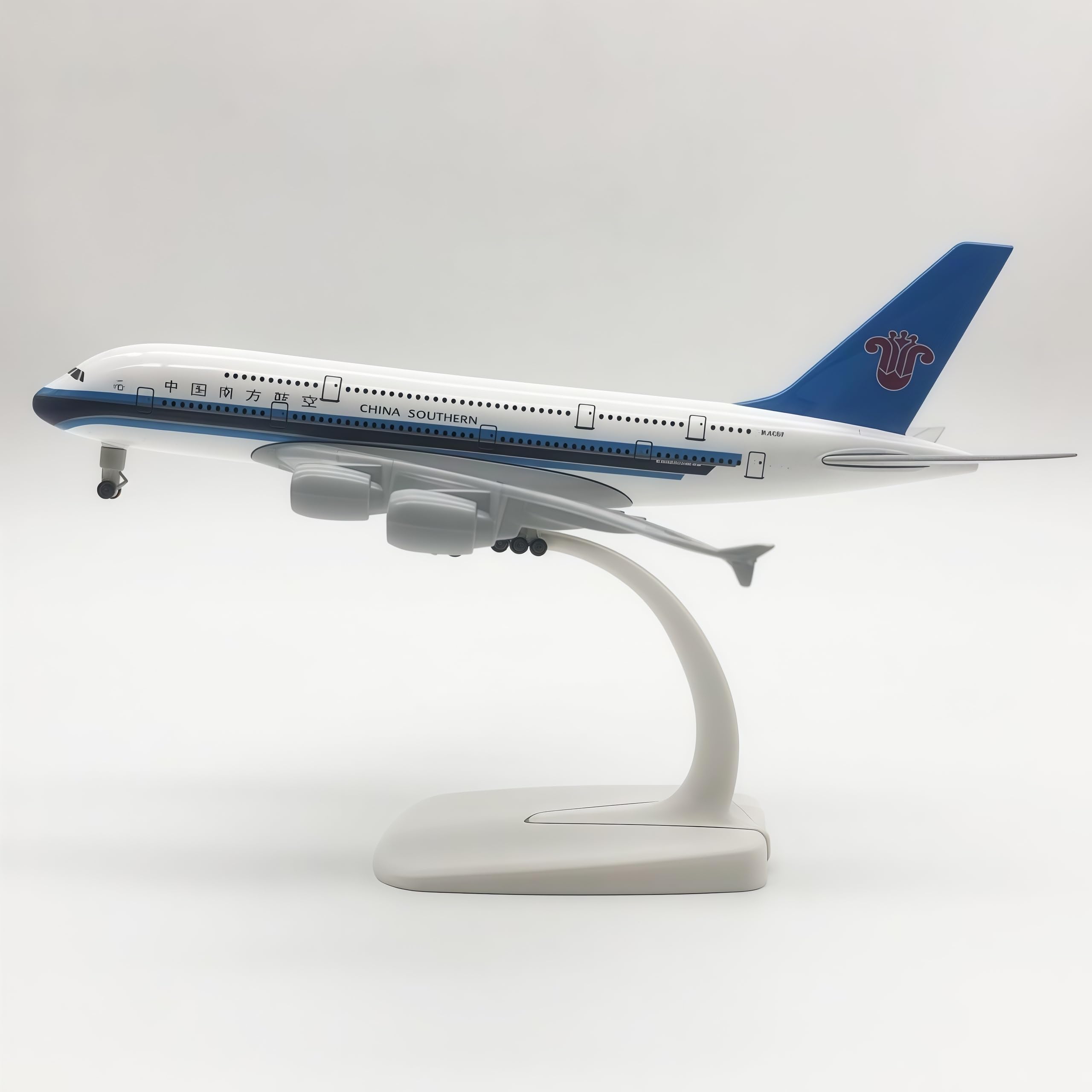 LGSRSNXHTX 1/300 Diecast Metal Airplane Model with Stand China Southern A380 Plane Model for Adult Aviation Gifts,Desktop Display Airplane Ornament