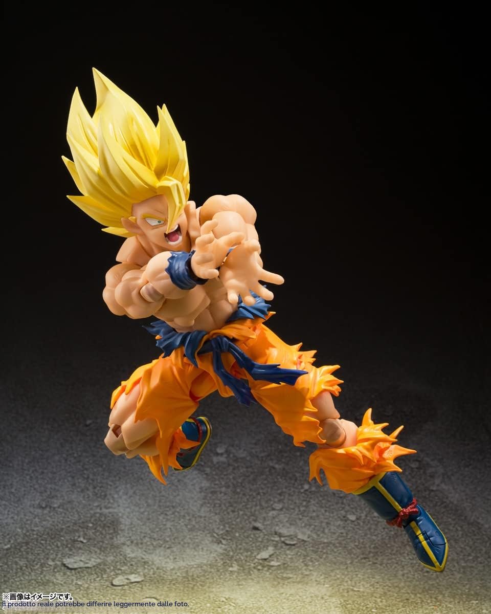 TAMASHII NATIONS - Dragon Ball Z, Super Saiyan Son Goku, leggendario Super Saiyan, Bandai Spirits, S.H.Figuarts, personaggi d’azione