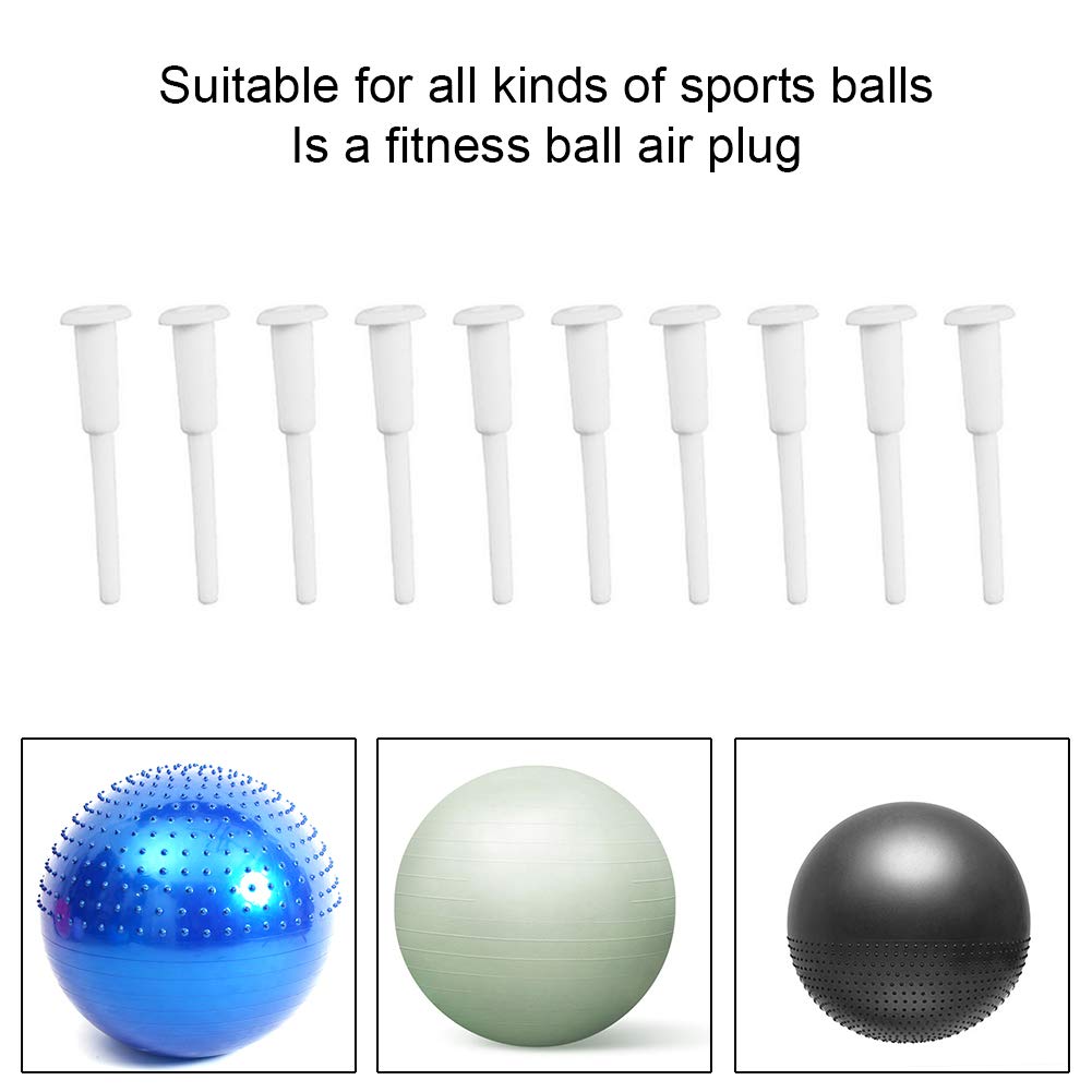 10 Tappi Per Pallone Da Yoga - Kit Ricambio Per Palle Fitness E Esercizio
