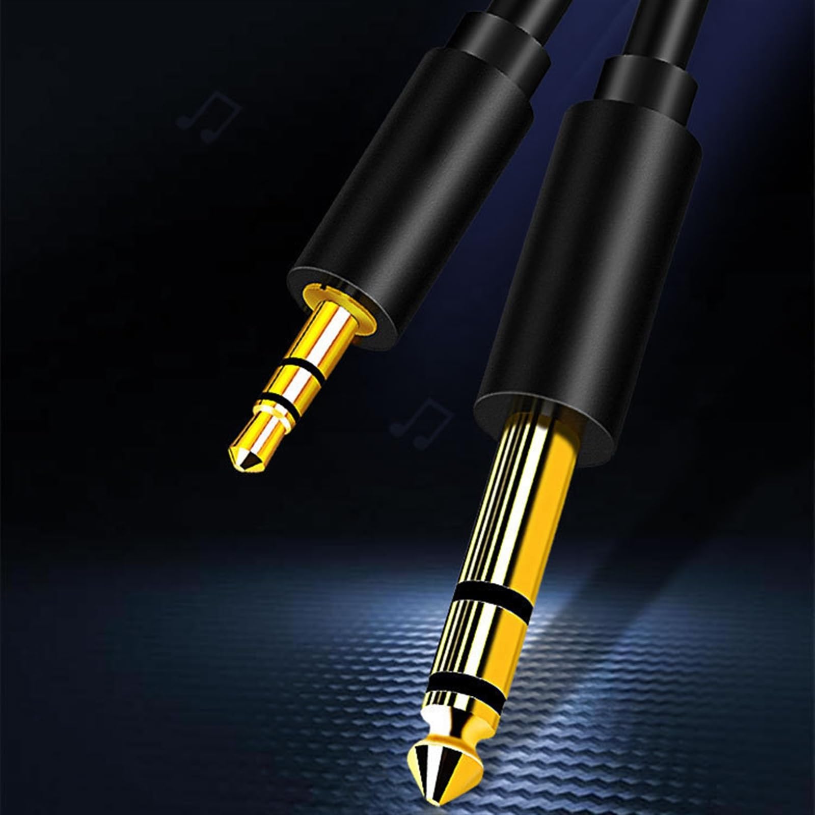 kabel audio do gitary Kabel Adaptera 3.5mm Do 6.35mm Do Wzmacniacza Miksującego Pozłacany Kabel Audio 3.5 Jack Do 6.5 Jack Męski Na Męski (Color : 5m)