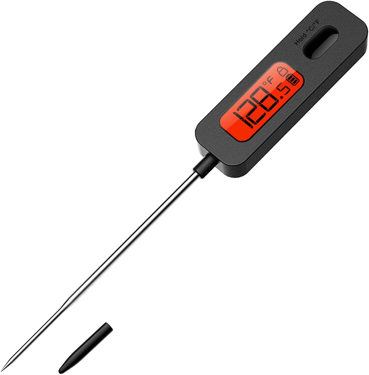 Meat Thermometer, Digital Cooking Instant Read with Long Probe for BBQ, Grill, Milk,Turkey,Candy