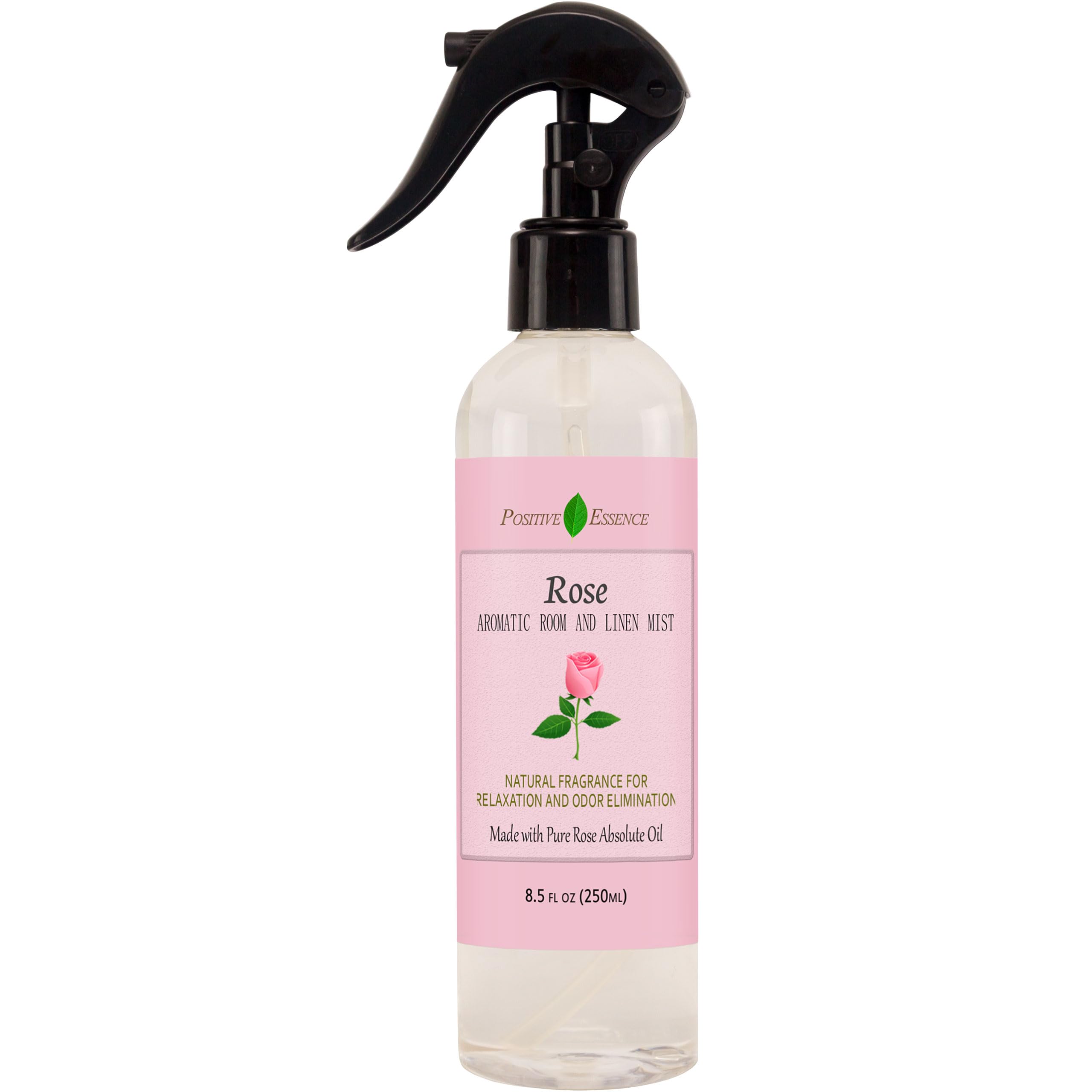 Rose Linen and Room Spray – Natural Pillow Mist with Pure Essential Oil, Calming Floral Home Fragrance, Rose Water Spray, Bathroom Freshener, Fabric