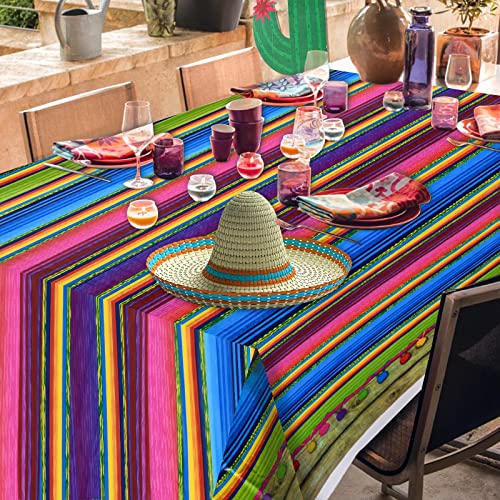 Golray 97Pcs Fiesta Party Decorations - Mexico Party Birthday Supplies Balloon Arch Kit Stripe Tablecloth Backdrop Sombrero Llama Avocado Taco Day Of The Dead Cinco De Mayo Mexican Party Decor #TOP5