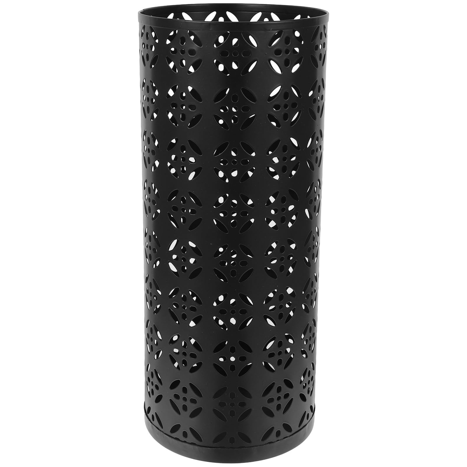 Porte-parapluies en fer noir rétro : le seau idéal pour fleurs séchées