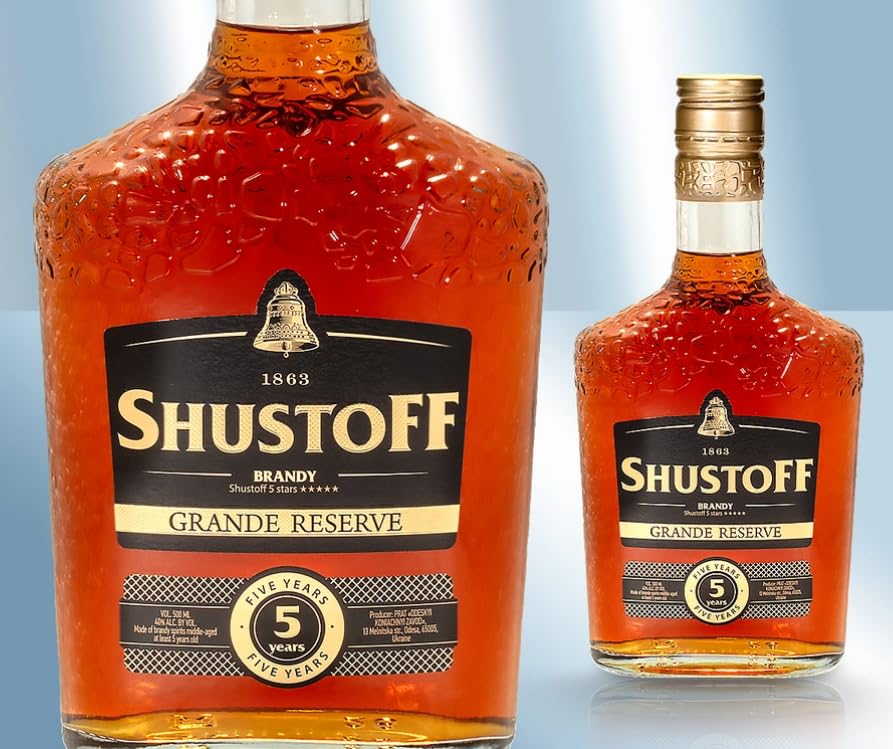 Brandy "Shustoff" VSOP 5 Jahre 40%, 500ml
