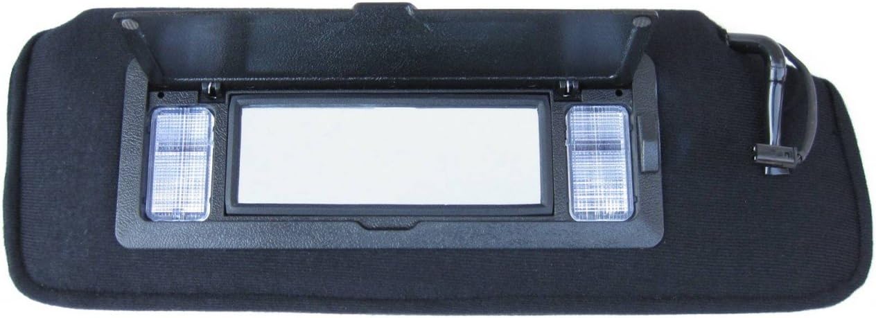 Vette Masters- Corvette Sunvisor Kit with L&R Lighted Vanity and Air-Bag Warning Labels