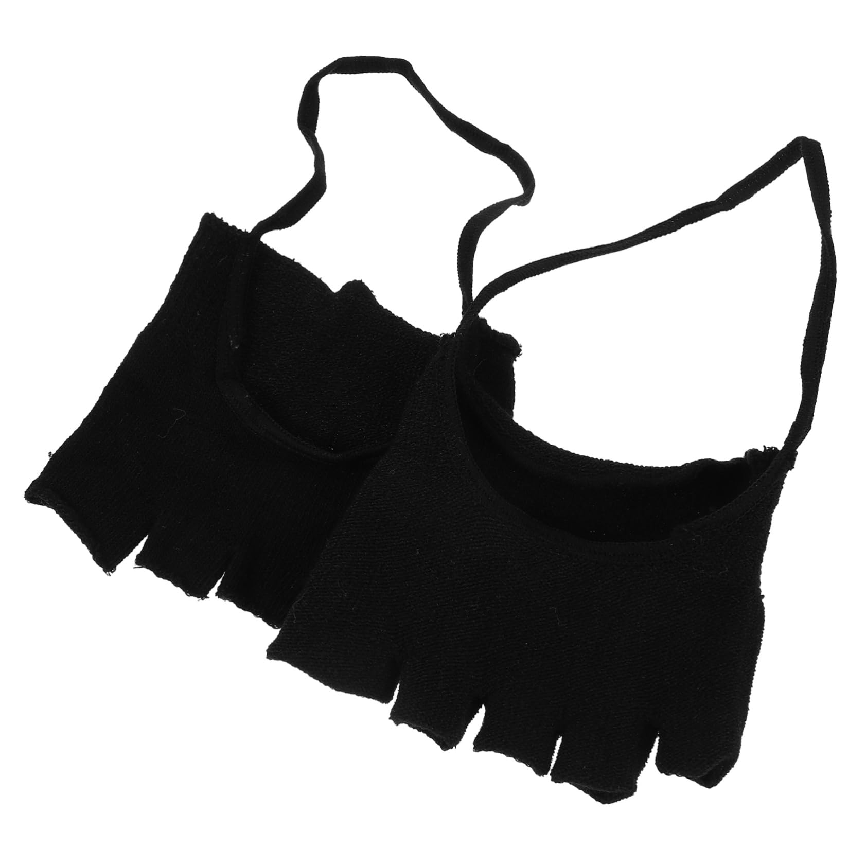 WOFASHPURET 1Pair Toe Separator Socks for Women Cotton Invisible Toe Topper Design Slip Half Socks for High Heels Reduces Foot Fatigue Comfortable Practical