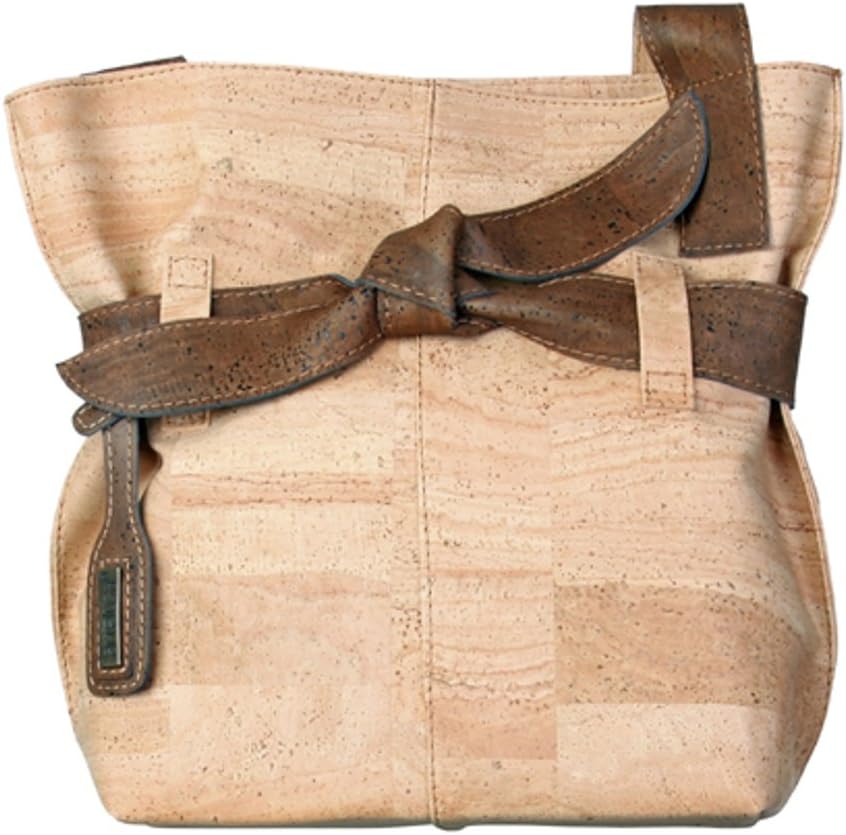 Natural Cork Big Bow Shoulder Bag Made in Portugal