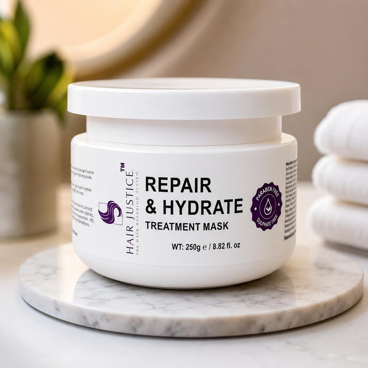 Repair & Hydrate Treatment Mask, 250g | Deep Nourishment, Frizz Reduction, Paraben & Sulfate Free, All Hair Types, Salon Quality Formula-image-48