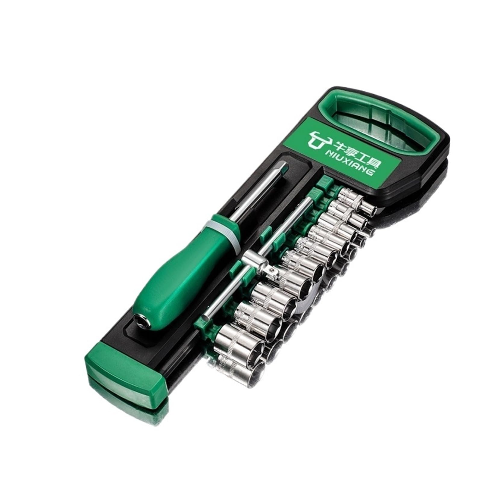 Zestaw nasadek 1/4"-3/8"-1/2",CR-V, nasadki metryczne i imperialne z szybkozamykanym kluczem grzechotkowym, model pro 72 zęby