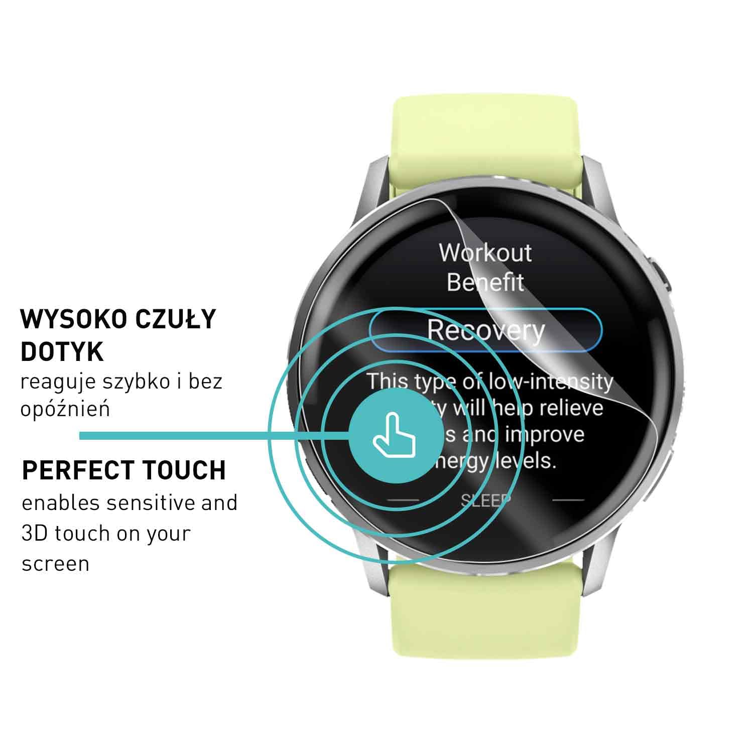 smartect TPU Ochraniacz Ekranu 3 Sztuki dla Garmin Venu 4 45 mm | Folia Ochronna Anti-Zarysowania, Ultra-przezroczysta, Bez Pęcherzyków, Anti-Odciski Palców, Przyjazna dla Etui