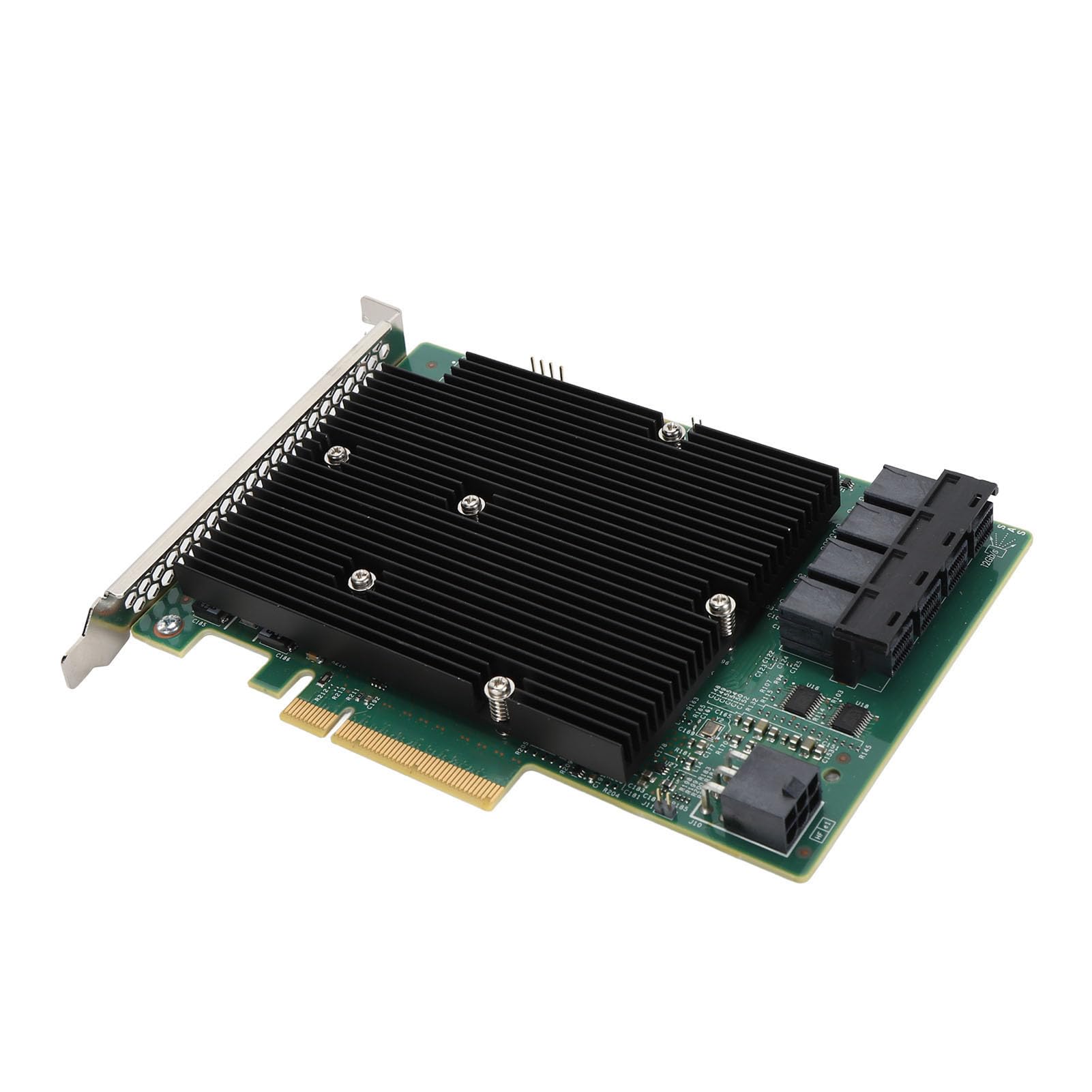 SENECESLI Scheda di Controller da 12 GB/s Card HBA con SATA Seriale, Interfaccia SAS, PCIE 3.0, PCIE 8X, Supporto 1024 SAS Non Raid, Dispositivi SATA