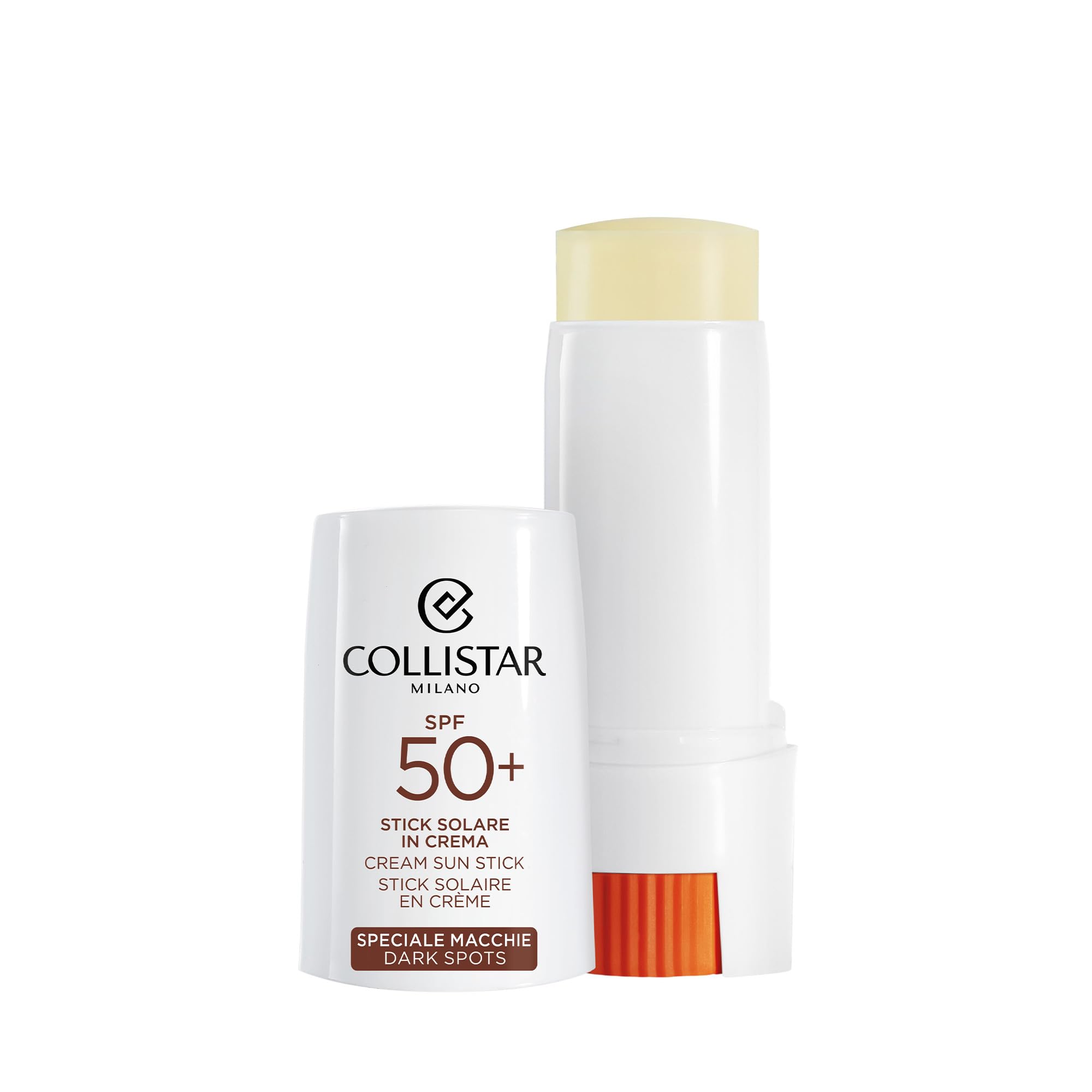 Collistar Sonnencreme Stick Lsf 50+, Speziell Gegen Flecken, Hoher Schutz UVA-UVB-IR, Pro-Vitamin-D, Behandelt Sonnenflecken, Für empfindliche Bereiche, Leichte Textur, Wasserfest, 9 ml