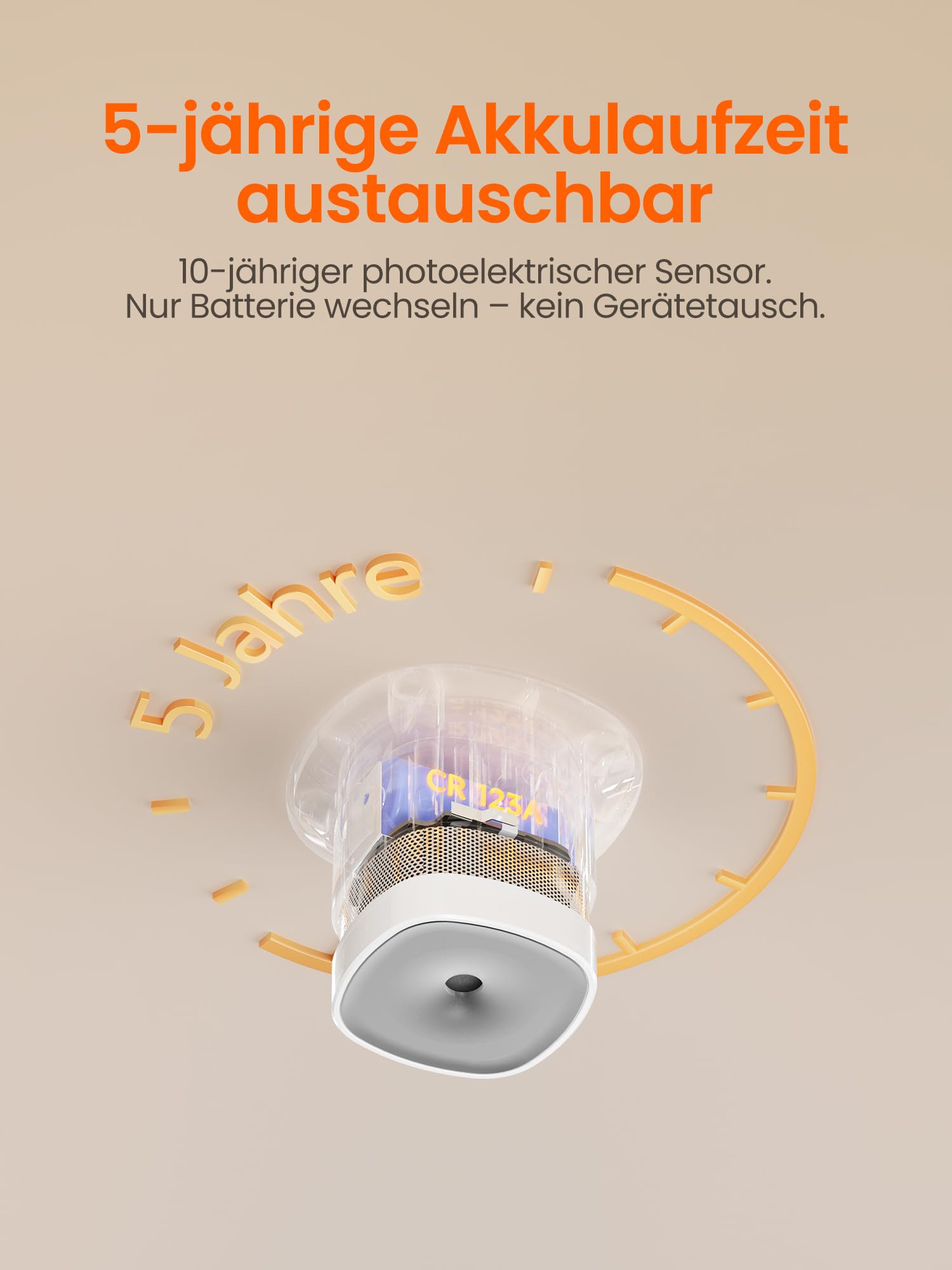 Heiman Smart Rauchmelder HS1SA-E Plus, Feuermelder erfordert Zigbee 3.0 Hub, DBI RoHS Zertifiziert, Rauchwarnmelder mit fotoelektrischem Sensor, unterstützt ZHA & Z2M für Home Assistant, 3 Stück