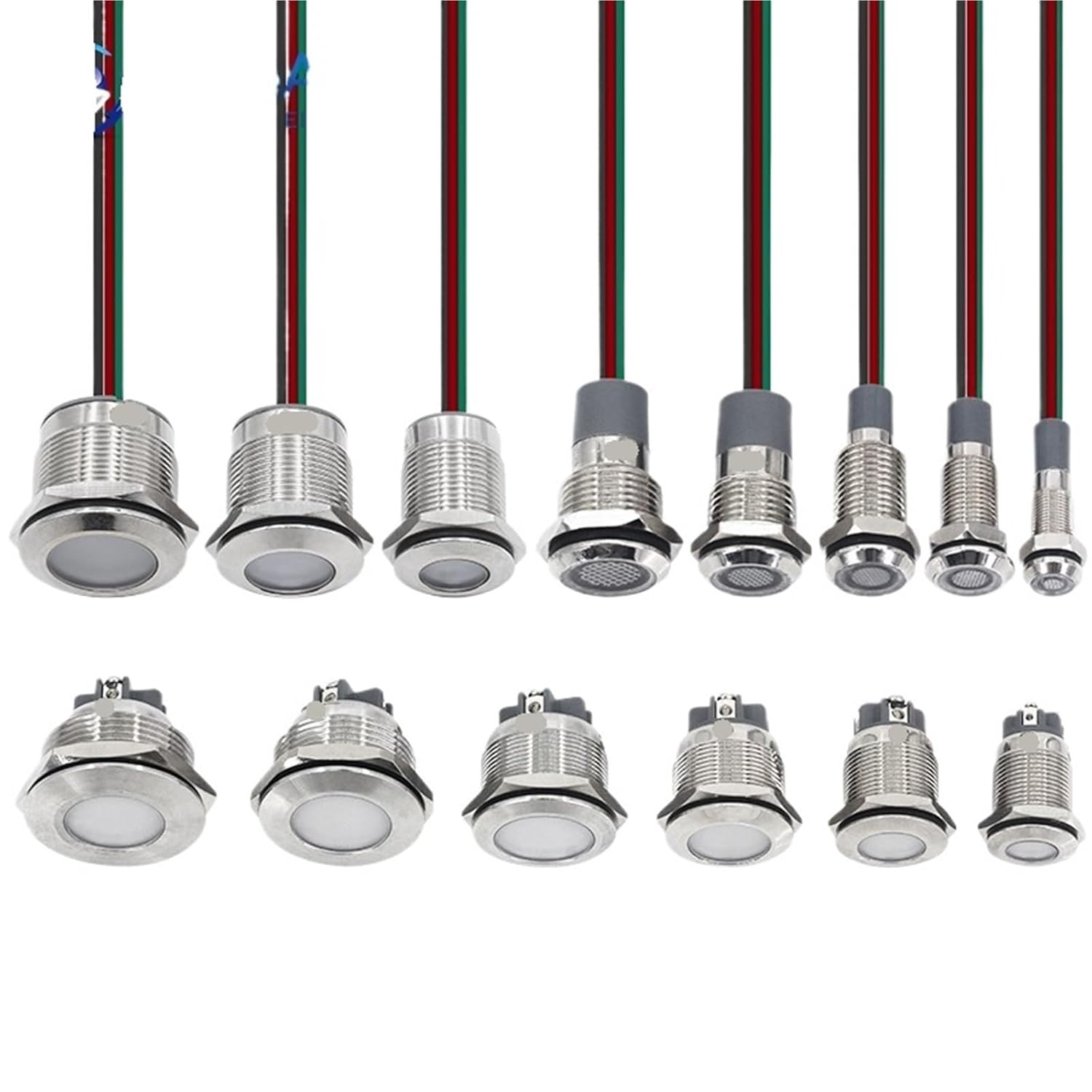 メタル信号ライト バイカラー/3色/7色点滅マルチカラー警告灯 光源