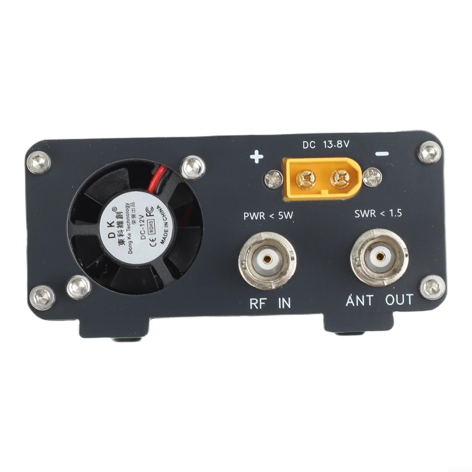 50W HF - Amplificador de potencia para radio QRP (interfaz Q9/BNC, 3-24 MHz