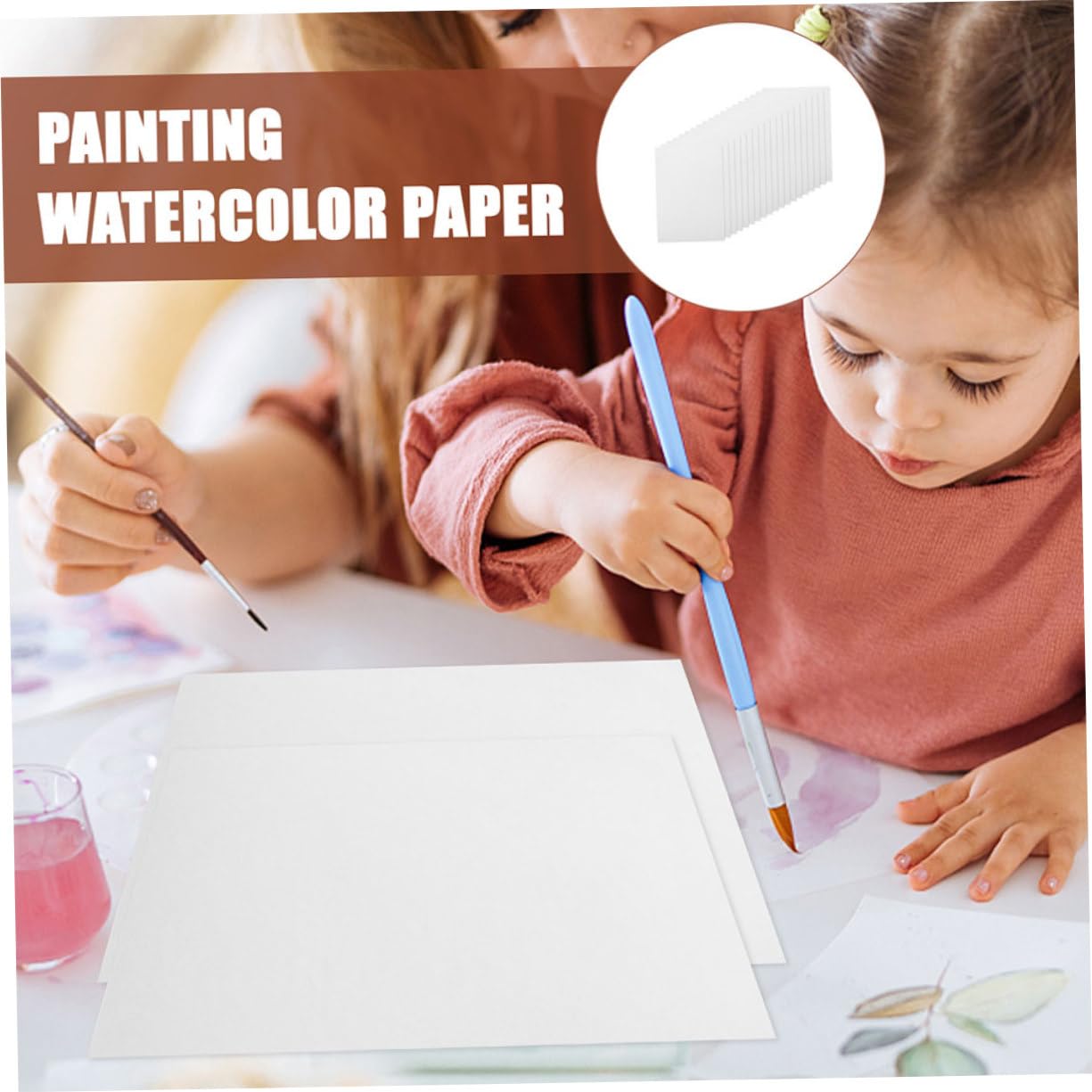 jojofuny 100blätter Aquarellpapier Großpackungen Aquarellmalpapier Professionelles Künstlermalpapier Papier Zum Malen Mehrzweck-malpapier Aquarellzeichenpapier Wasserfarbenpapier