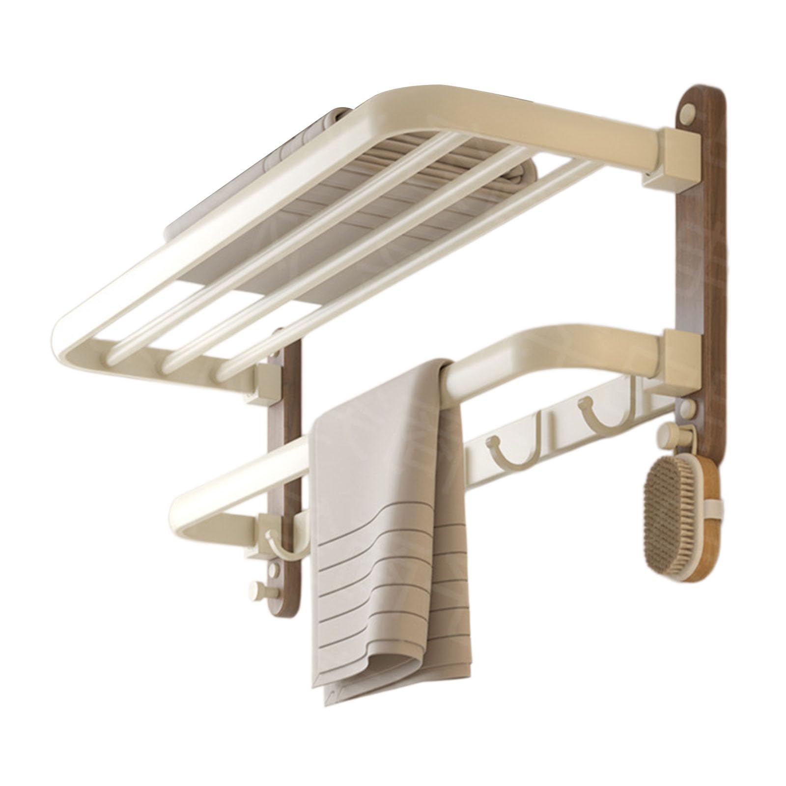 Towel Rails Wall Mounted Rack Multiple Layer Storage SpaceTowel Holder Bathroom Towels Hanger Bath Towel