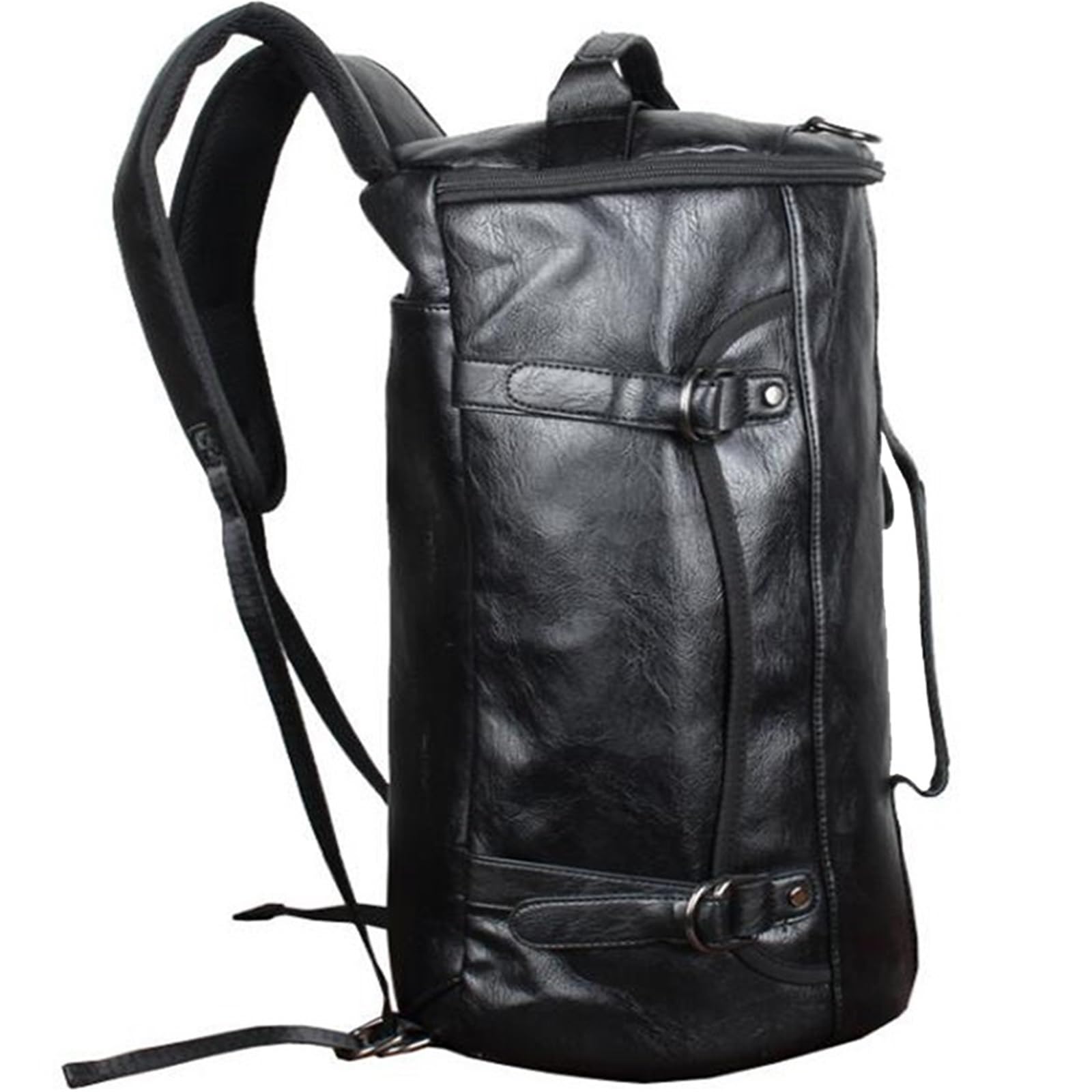Große Leder-Sporttasche PU Leder Outdoor Sports Gym Bag for Männer Mit Schuhe Tasche Training Rucksack Fitness Schulter Tasche wasserdichte Reise Handtasche für Männer Trainingsbag