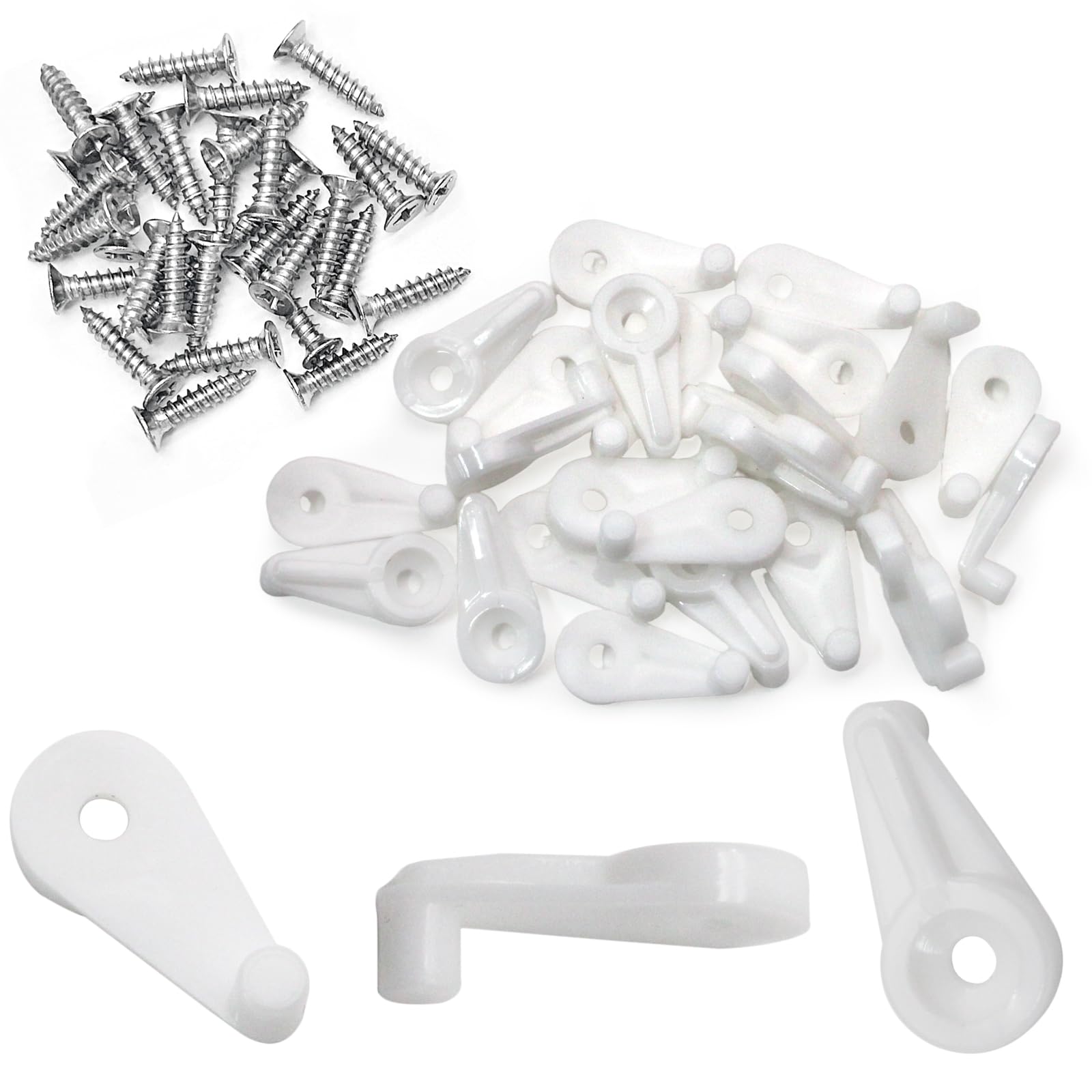 25 Transparente Glashalter-Clips – Für Spiegel & Glas Bis 4 Mm Dicke, Inkl. Schrauben & Dübel, Einfach Zu Montieren