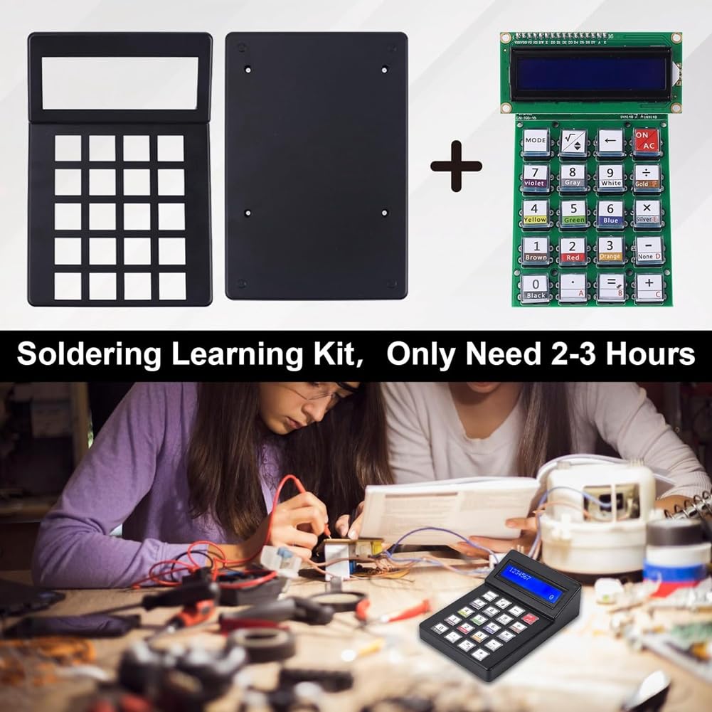 Amazon | chasian 電卓はんだ付け練習キット 7 桁デスクトップ電卓