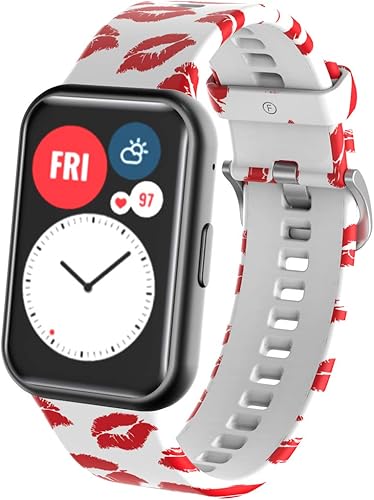 Miniatura 8 de Correa de repuesto para Huawei Watch Fit Band, de silicona suave, compatible con Huawei Watch Fit Smart Watch