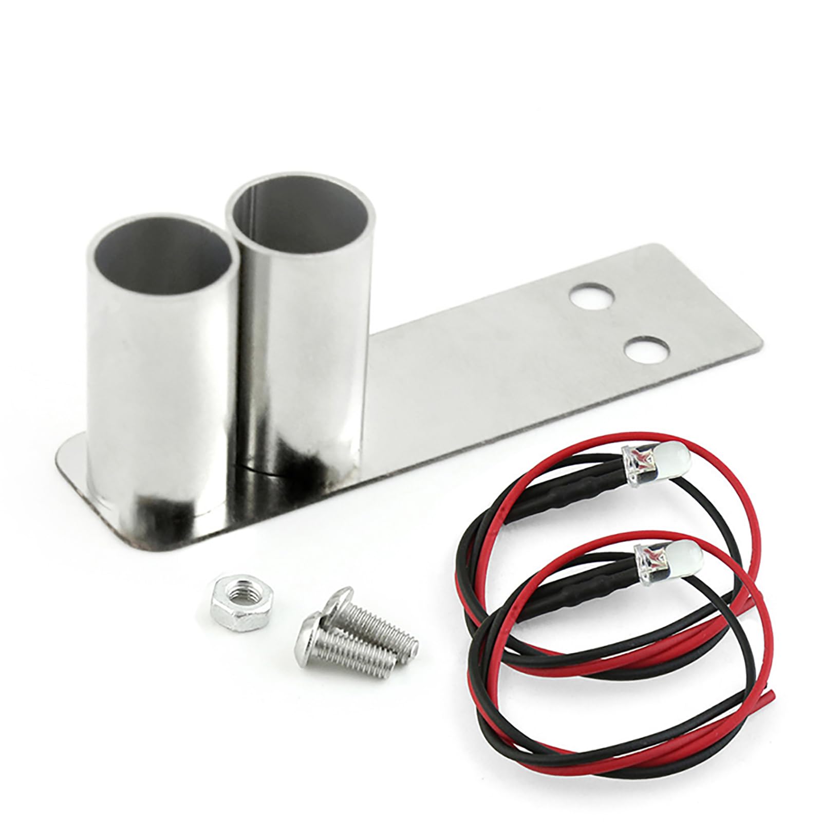 SHEAWA Exhaust pipe (for 1/10 RC cars) with LED light Universal metal conversion part (02)