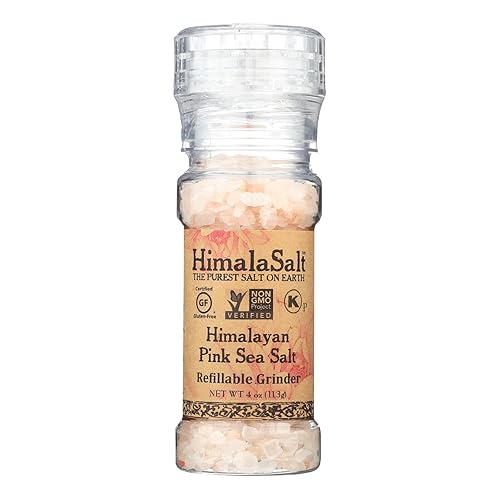 HimalaSalt Primordial Himalaya Mar Sal, Molinillo PET 4 onzas (paquete de 6)