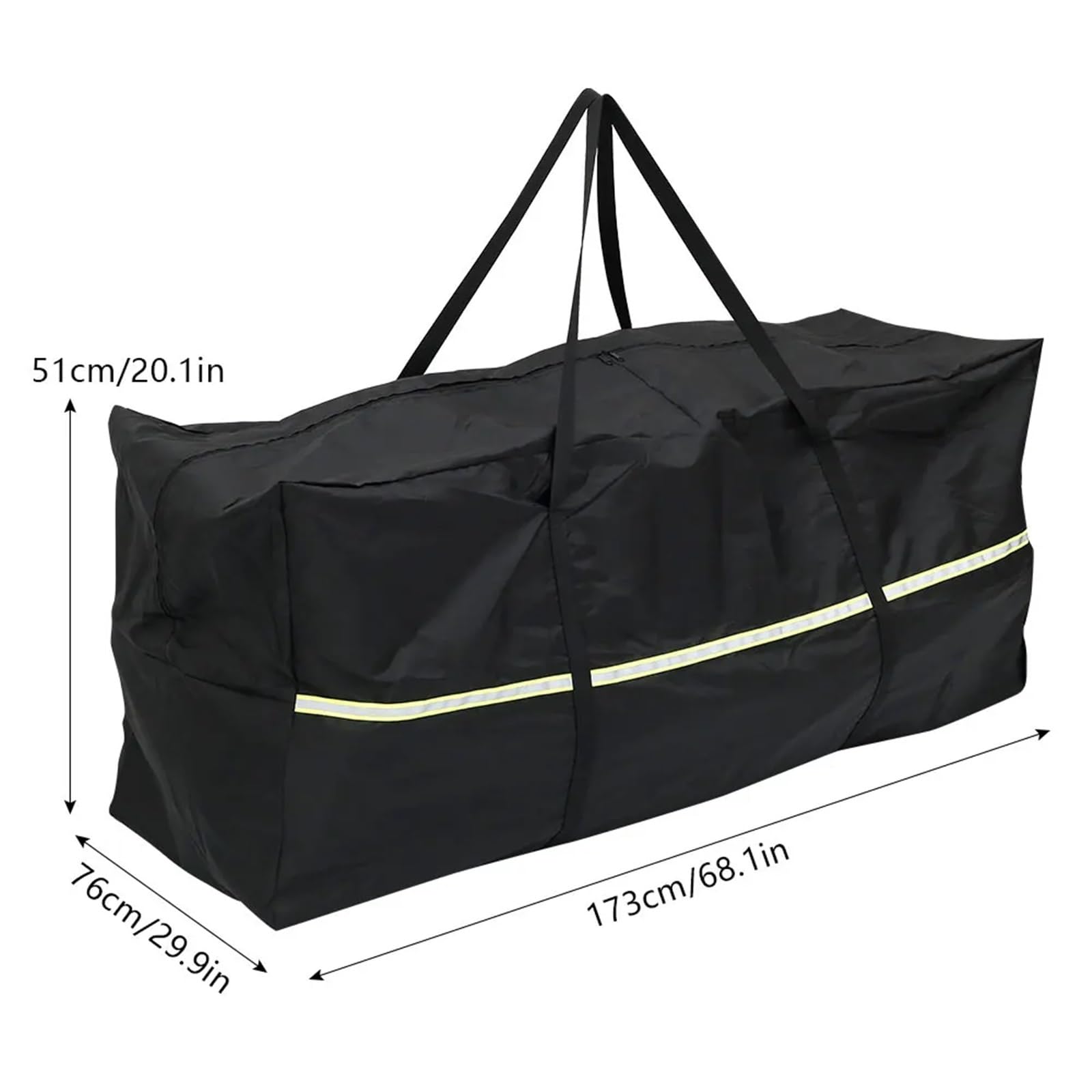 Borsa per Cuscini da Esterno Borsa portaoggetti for Cuscini da Giardino, Impermeabile, in Tessuto Oxford 210D Resistente, for Albero di Natale(210D 173x76x51)