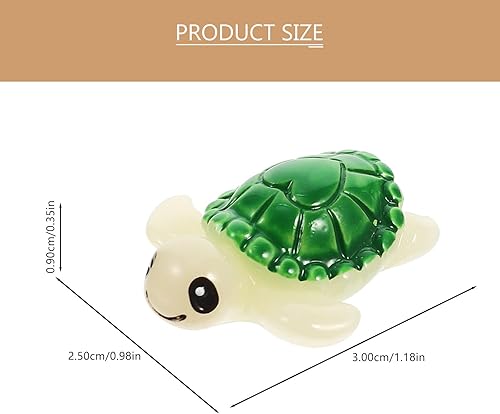 Miniatura 4 de 20 figuras de tortuga en miniatura, mini tortugas de resina, figuras de animales pequeños, adornos para tartas para suculentas, micro decoraciones