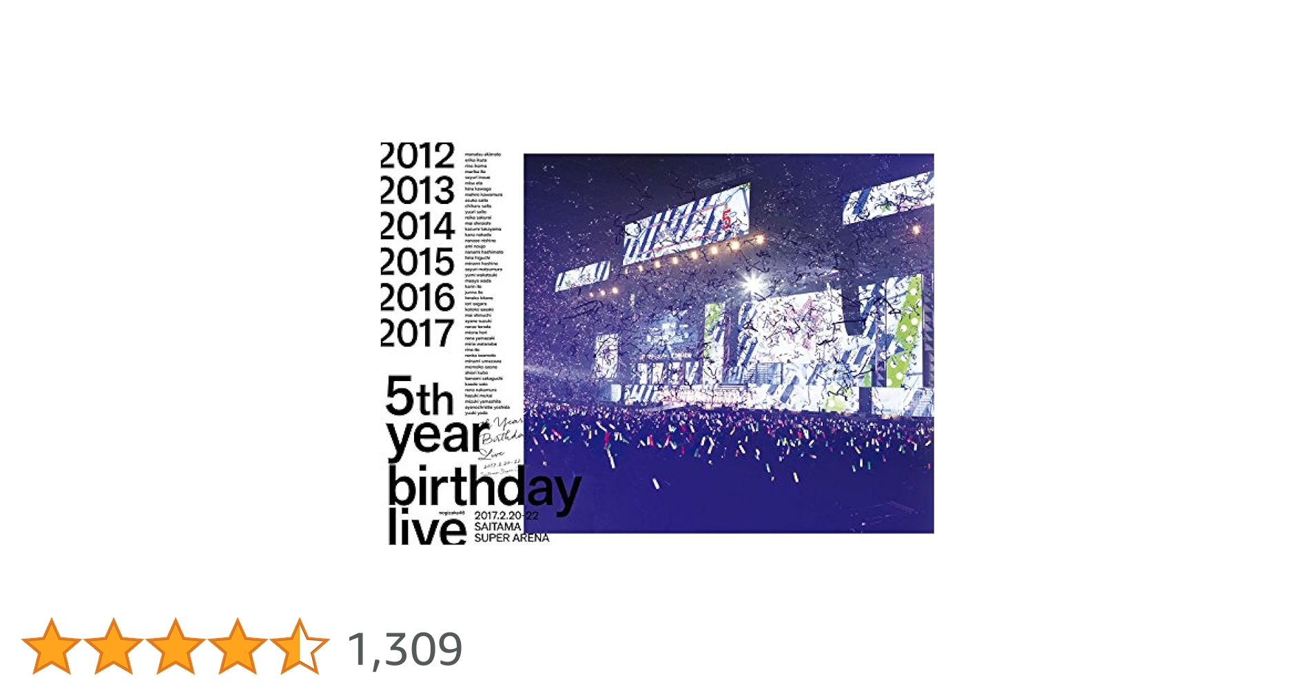 Amazon.co.jp: 5th YEAR BIRTHDAY LIVE 2017.2.20-22 SAITAMA