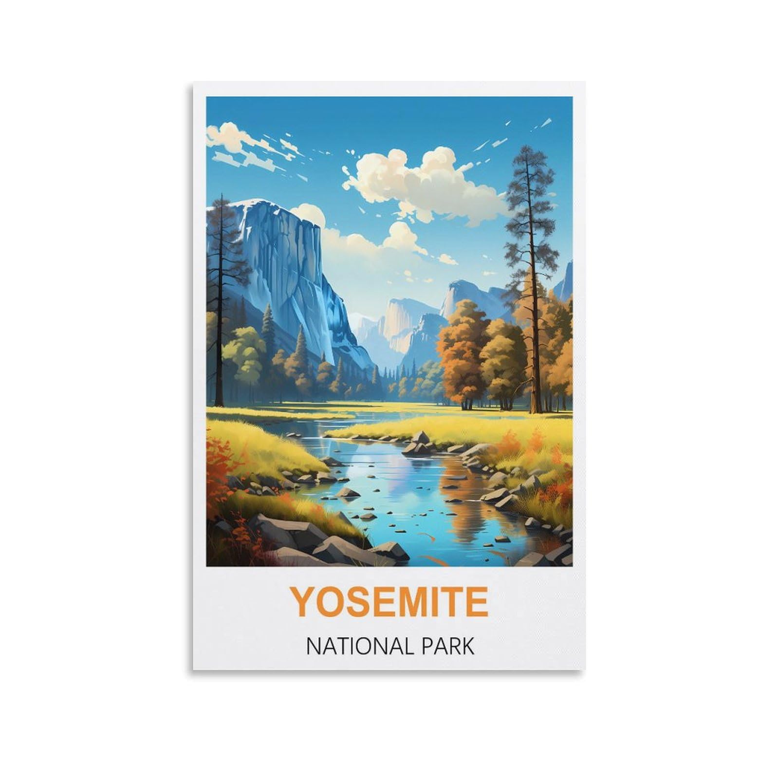 Vintage Metal Tin Sign Funny,Yosemite National Park Funny Bar Tin Signs Warning Metal Signs Vintage Man Cave Wall Decor 30x30cm