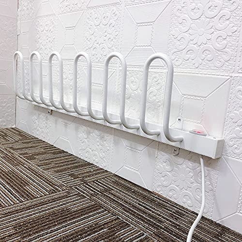 Elektryczny stojak na suszarkę do butów, 40 W, cichy grzejnik do butów narciarskich, szybko schnie rękawiczki, zapobiega nieprzyjemnemu zapachowi i wilgoci, bezpieczna niska temperatura, aluminiowa
