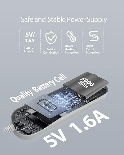 Miniatura 4 de for Oculus Quest 2 Battery Pack Hanpusen Oculus Quest 2 Accessories Portable Charger Compatible with Quest 2 Original Strap and Elite Strap 5000mAh