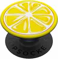 レモンページ Amazon.com: Lemon Slice Yellow Pattern PopSockets Adhesive