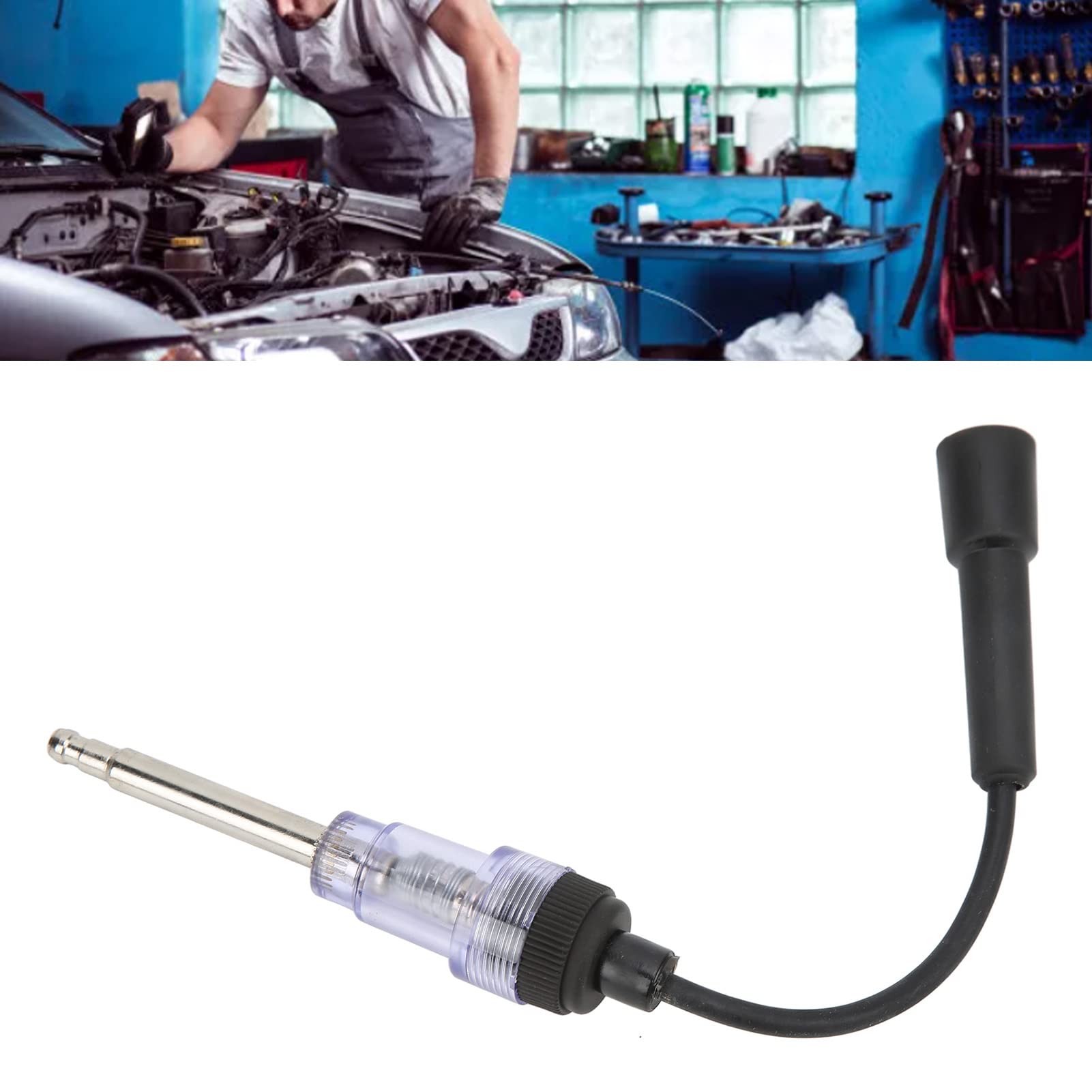 XUBX Testeurs D'allumage, Indicateurs De Batterie Bougie D'allumage Testeur, Testeur De Bougies D'allumage, Automatique Du Testeur D'étincelles En Ligne, Outil De Test De Allumage Du Moteur